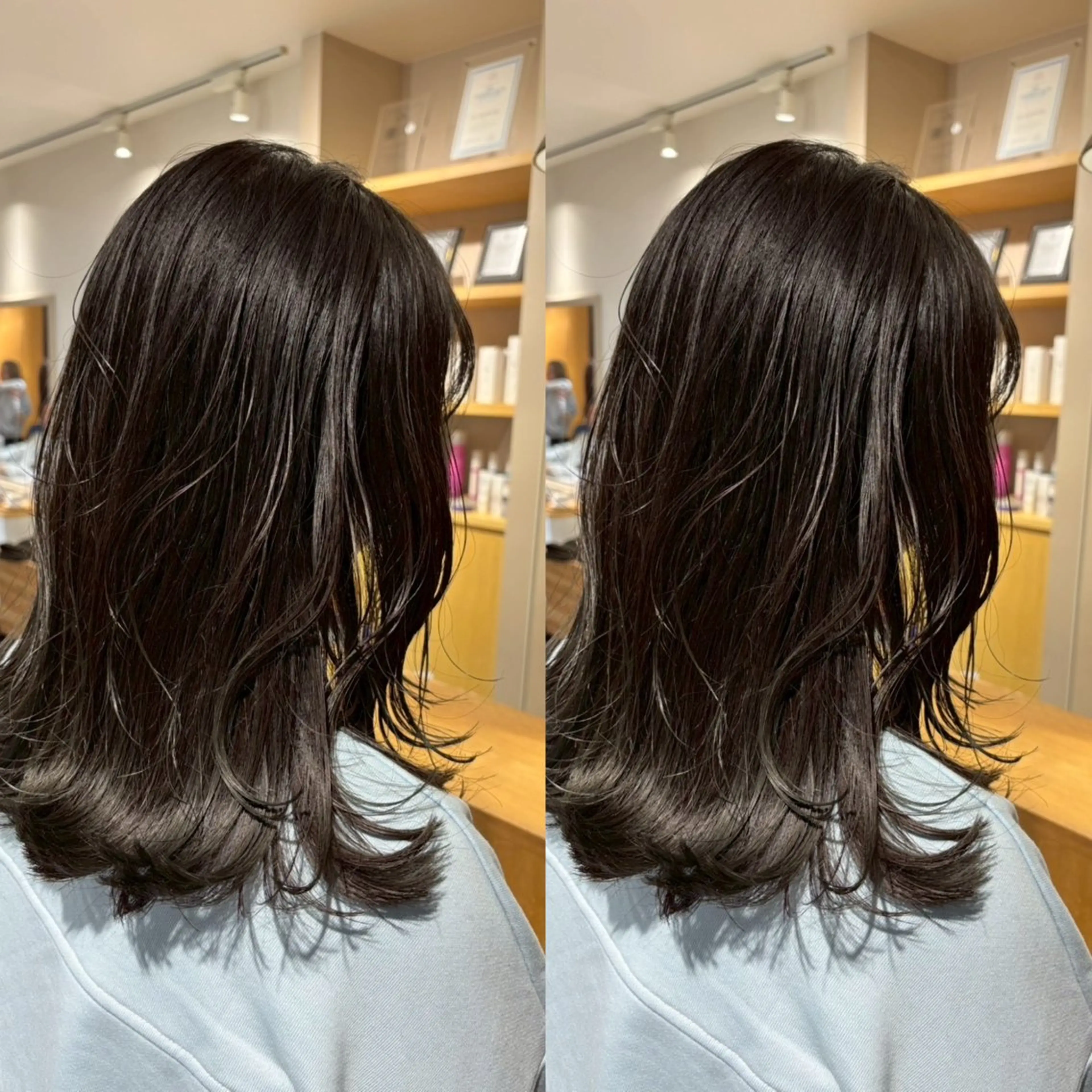 ミディアム アベ ホノカのヘアスタイル