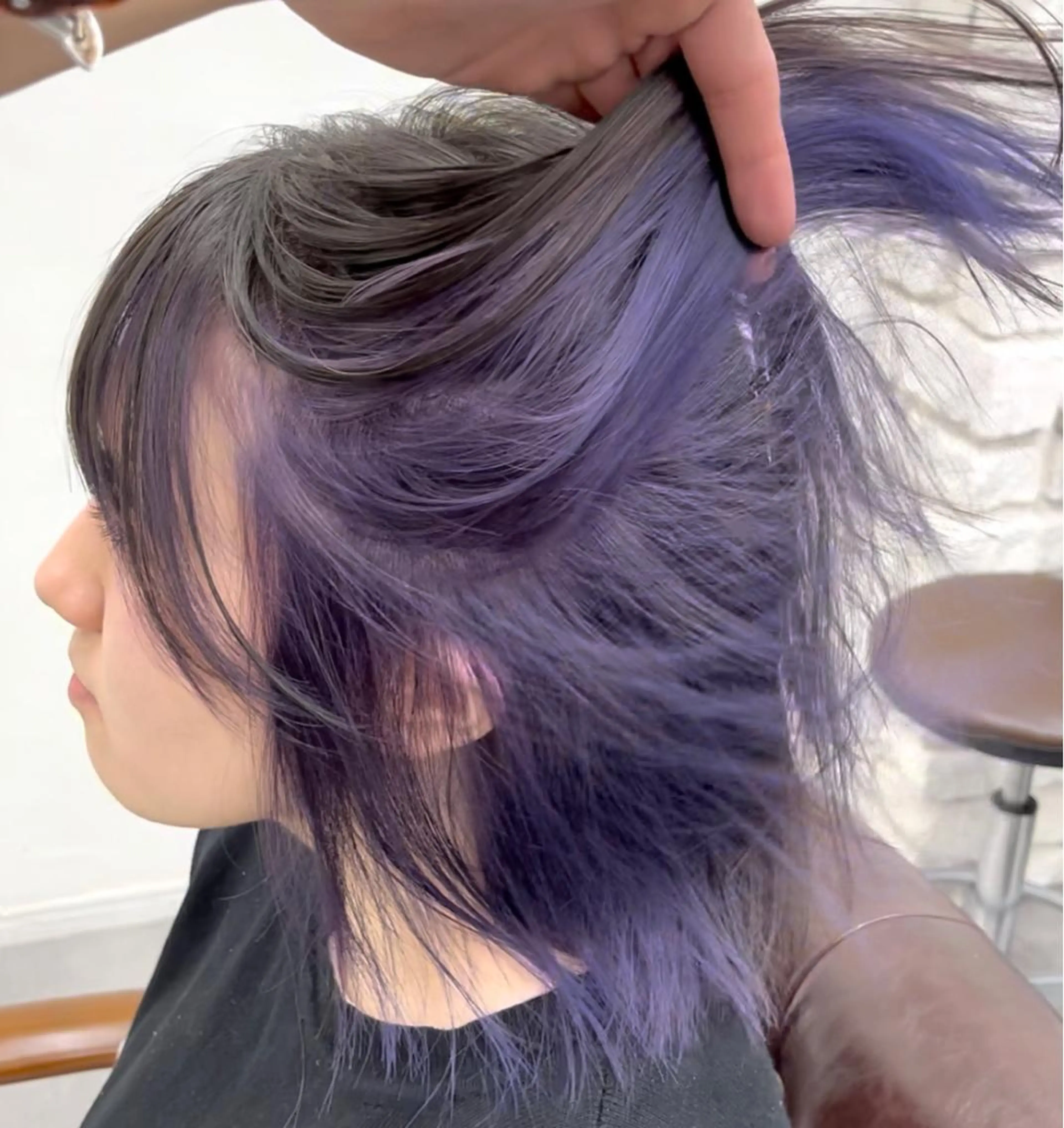 カラー ブリーチ インナーカラー カット ヘアカラー トリートメント 天王寺髪質改善なら よしみさん✨のヘアスタイル