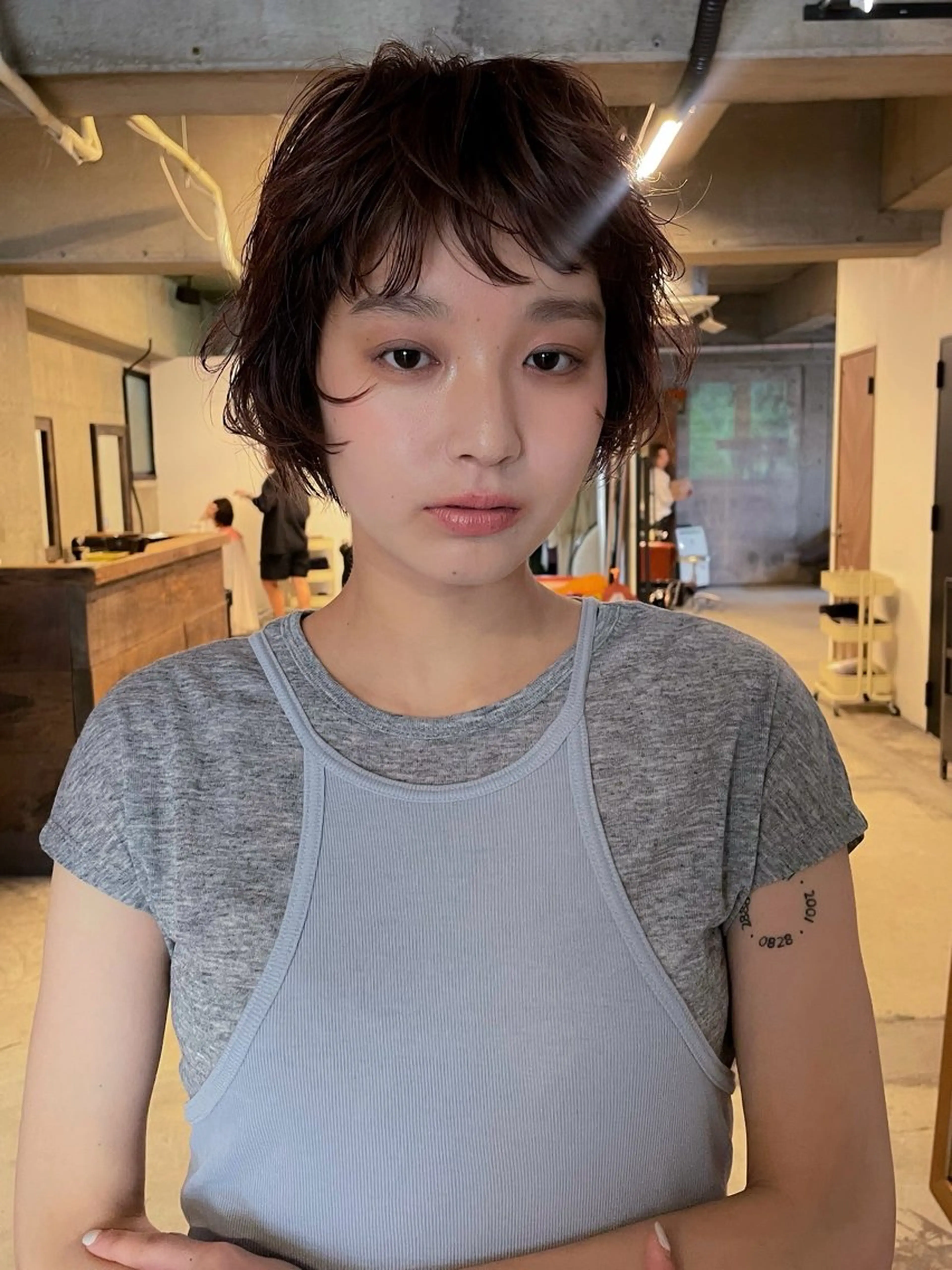 ショート パーマ パーマ/レイヤー 岩山丈一郎のヘアスタイル