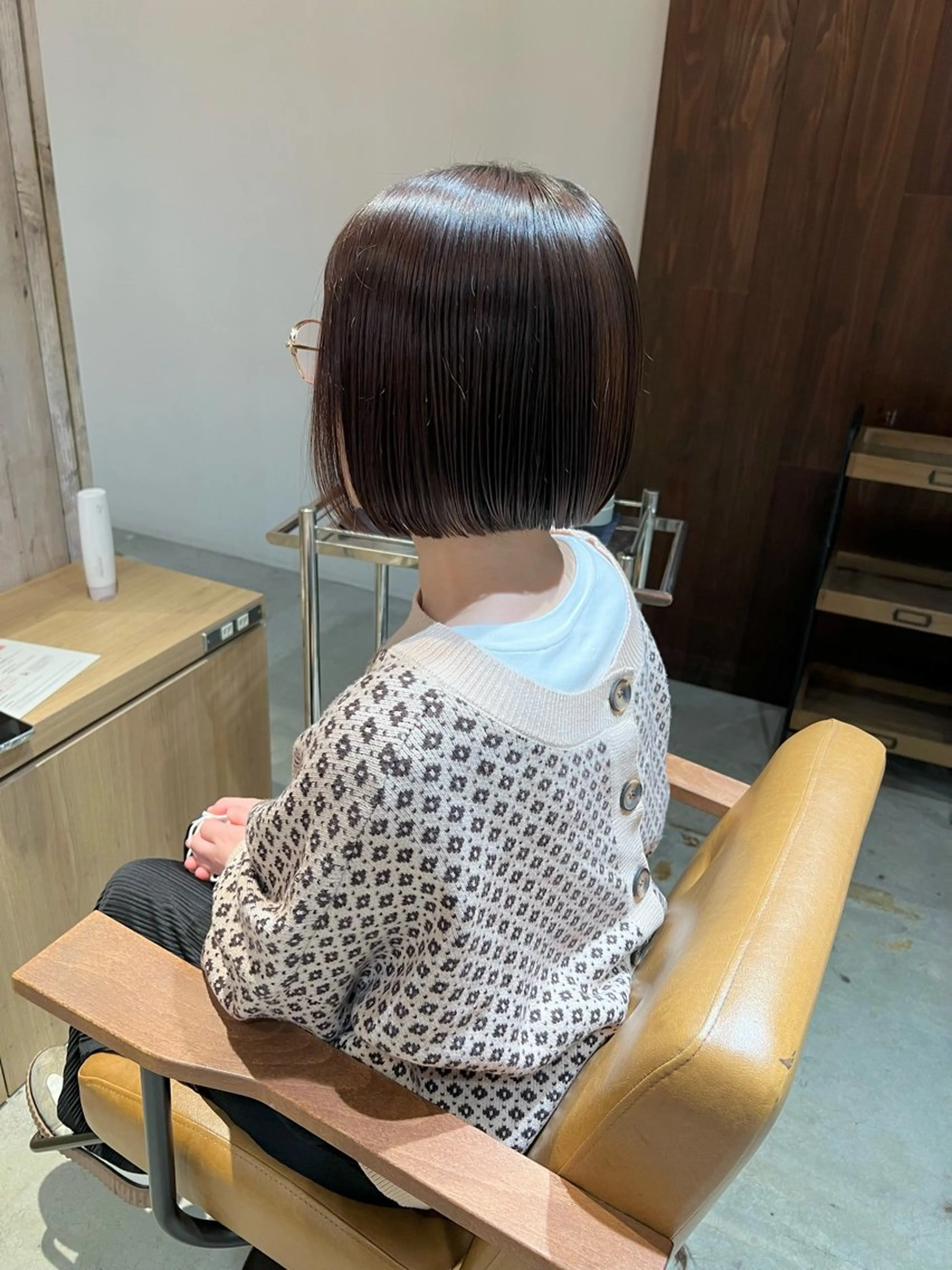 ショート ボブ 時﨑 実子/透明感カラーのヘアスタイル