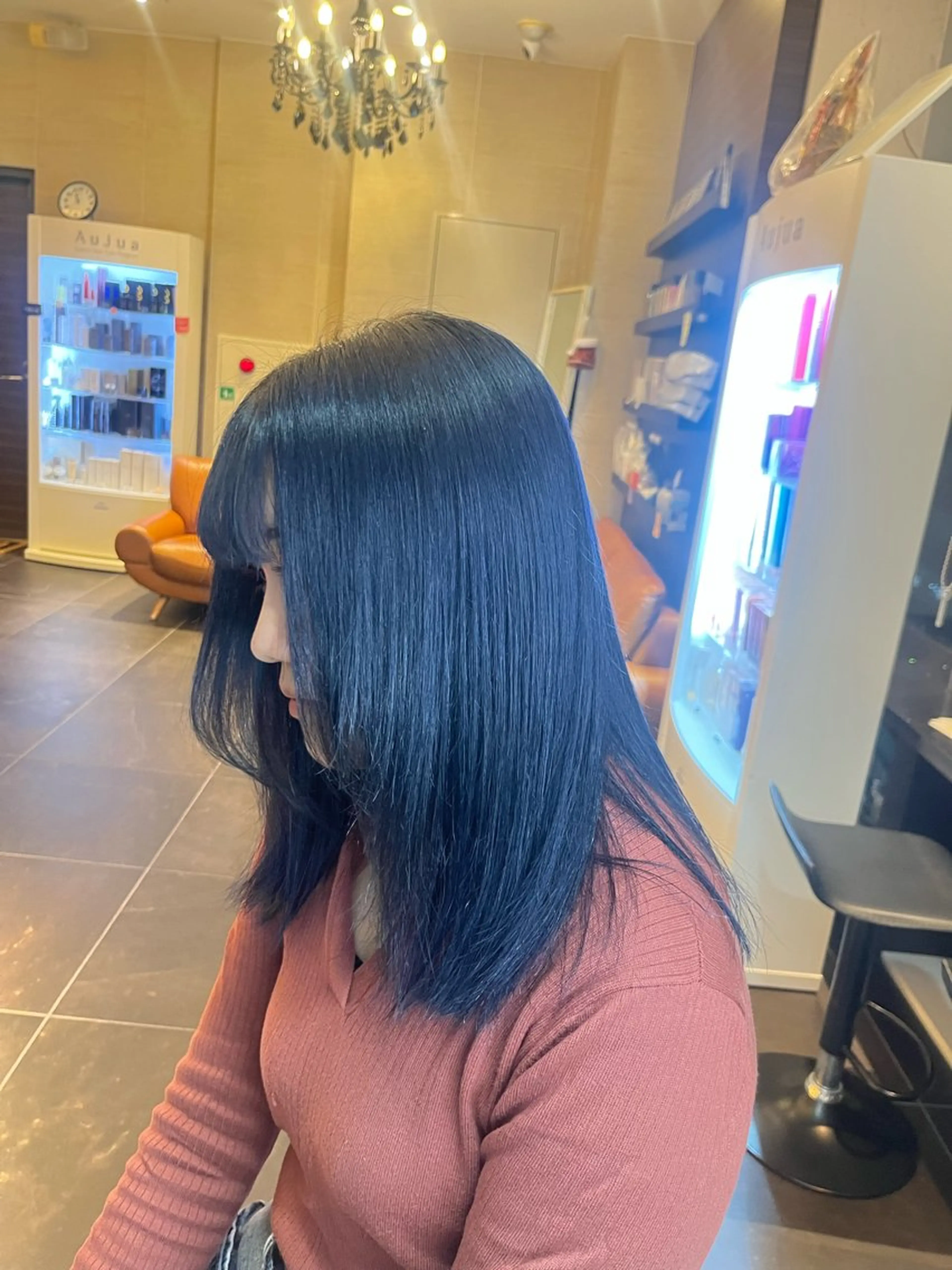 カラー 透明感カラー✨🩵 韓国ヘアkanatoのヘアスタイル