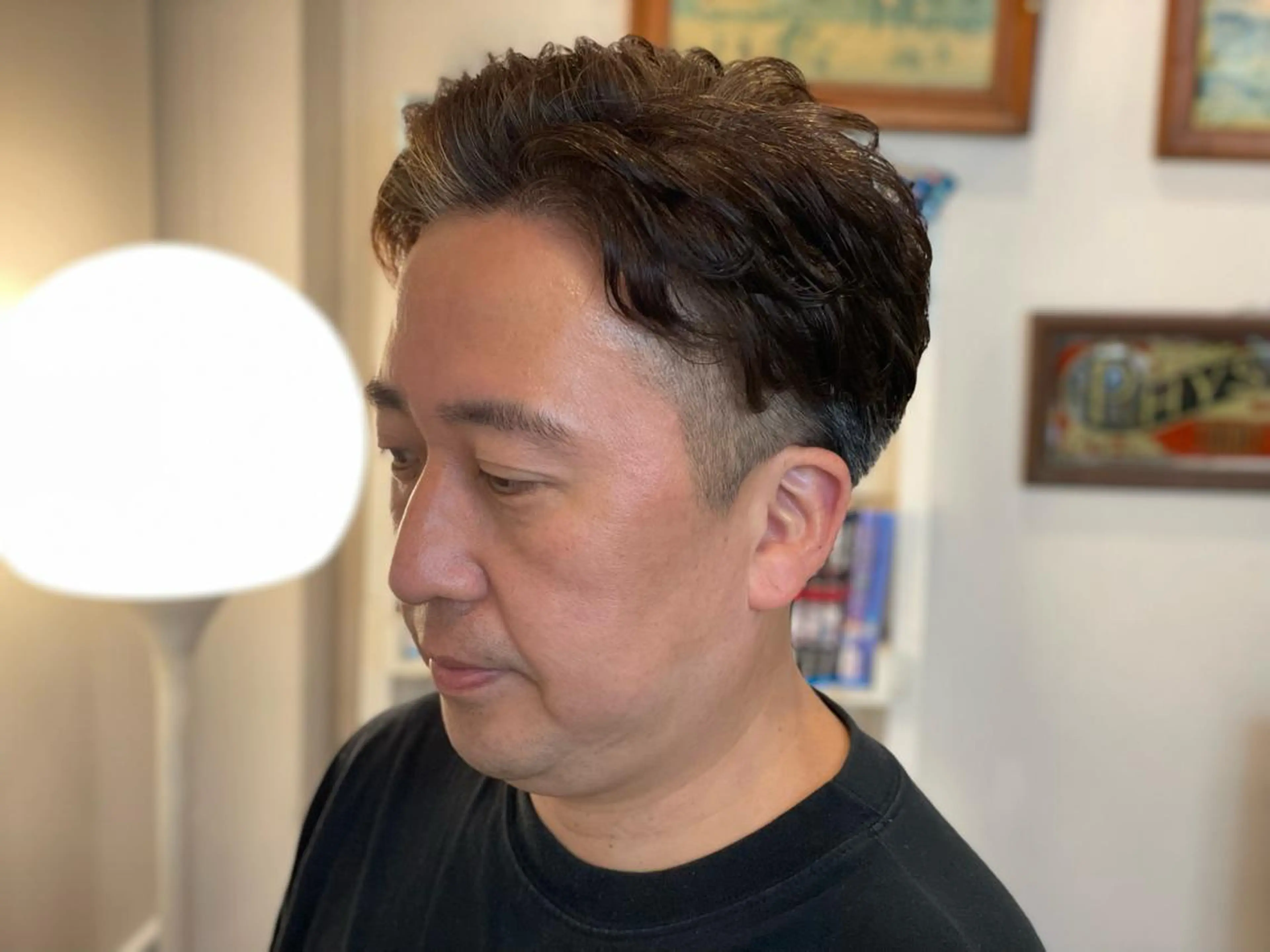 パーマ メンズ メンズパーマ ニュアンスパーマ BARBER CHERRY CLUB所属・山田 美翔のヘアスタイル