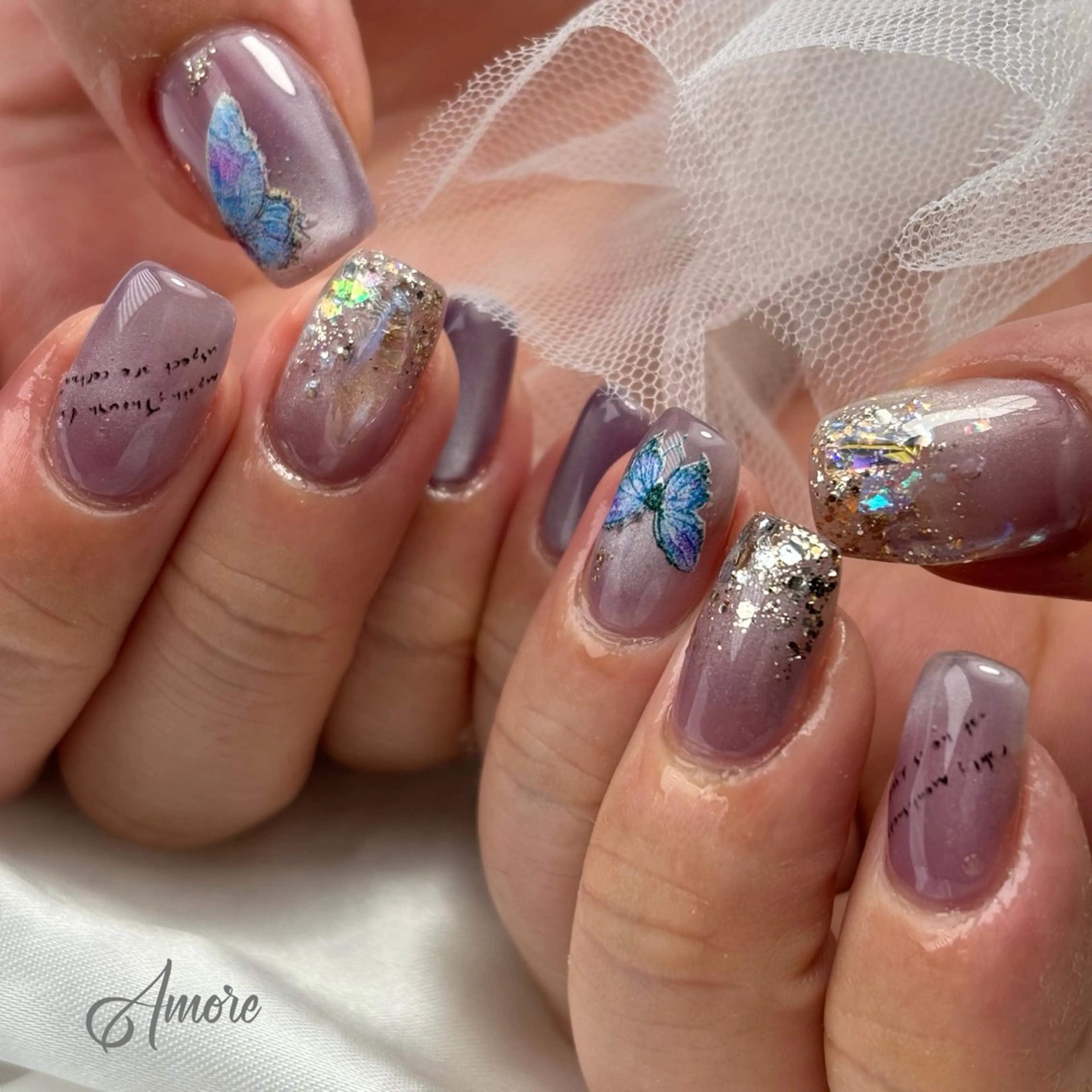 ネイル ジェルネイル キラキラネイル 韓国ネイル マグネットネイル パラジェル You kyehwaのネイルデザイン