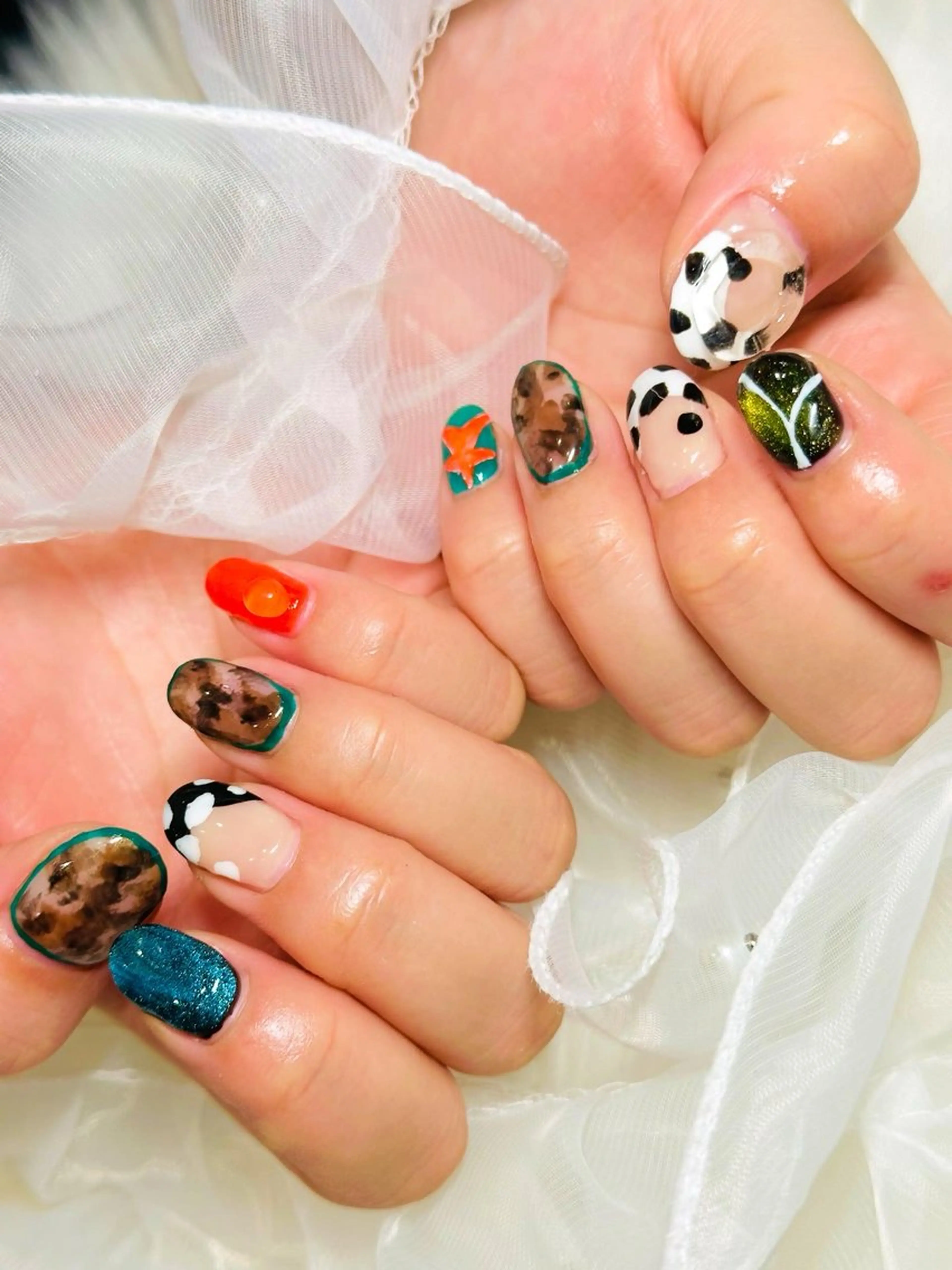 ネイル ぷっくりネイル ハンドネイル ネイルサロンエレノア所属・田端 笑理菜のネイルデザイン