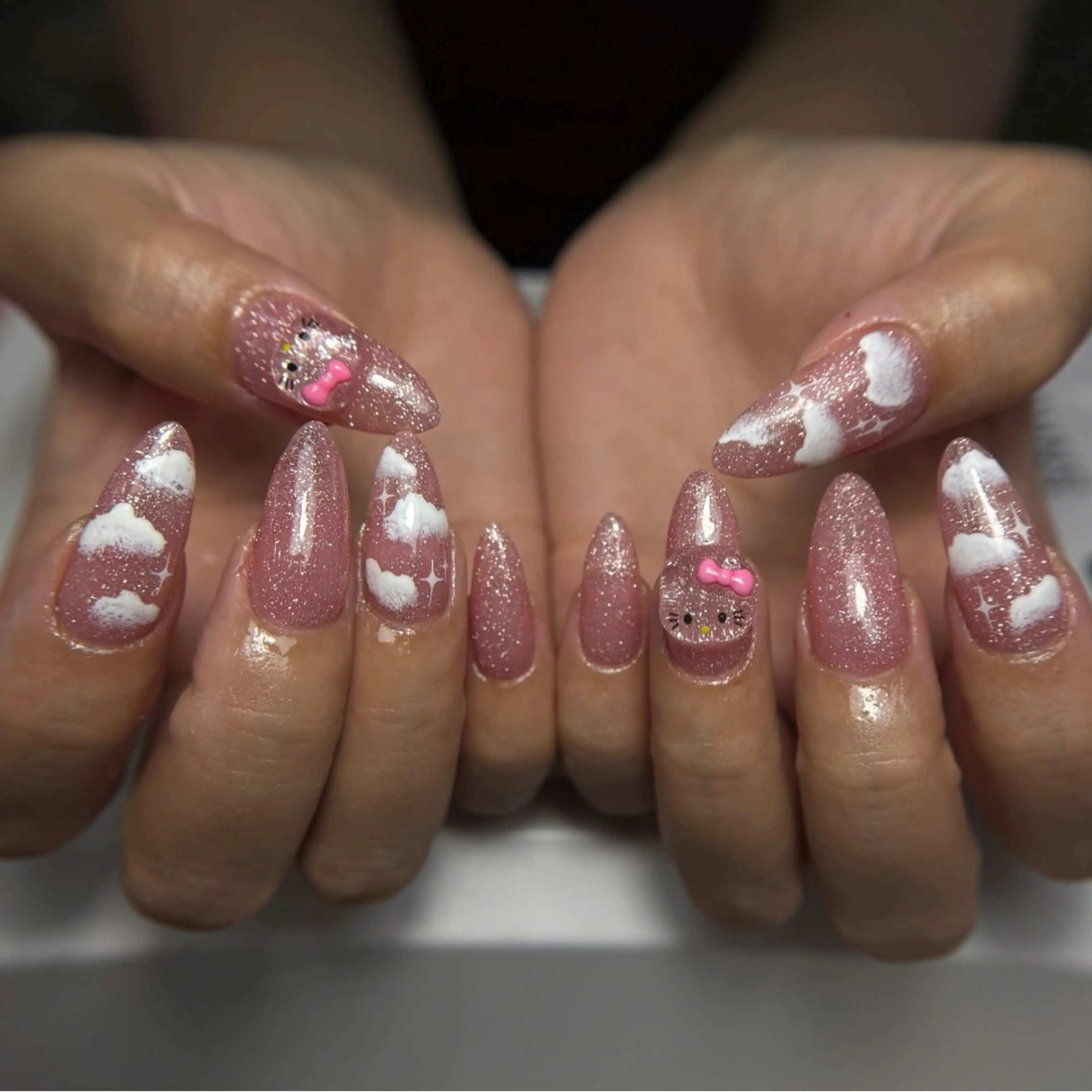 ネイル 長さ出し ジェルネイル 持ち込み オフィスネイル ワンカラーネイル ハンドネイル Michi_Nails_Salon所属・Michi Nail Staffのネイルデザイン