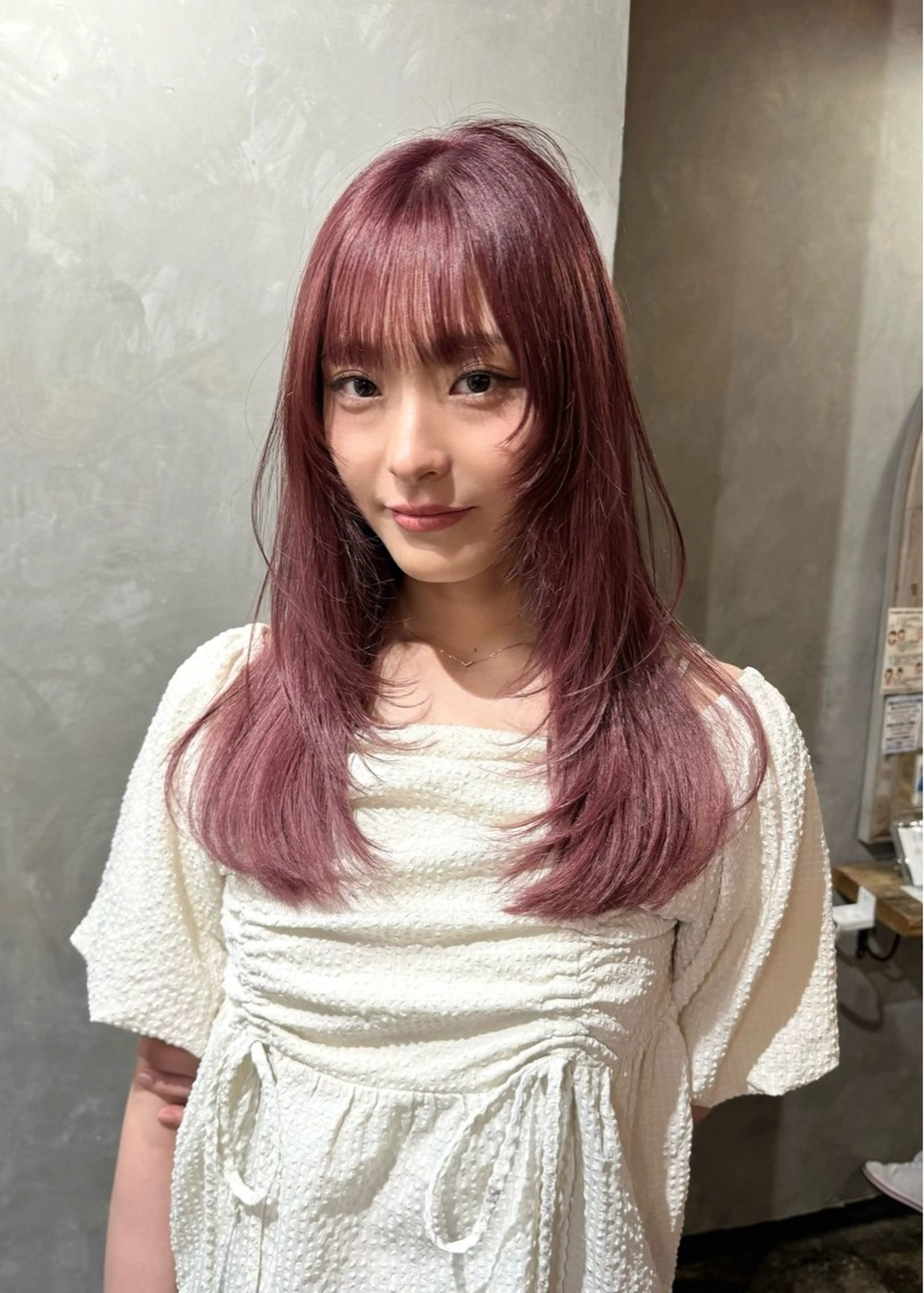 ロング ピンクラベンダー 清水 健吏/ 韓国ヘア/レイヤーのヘアスタイル