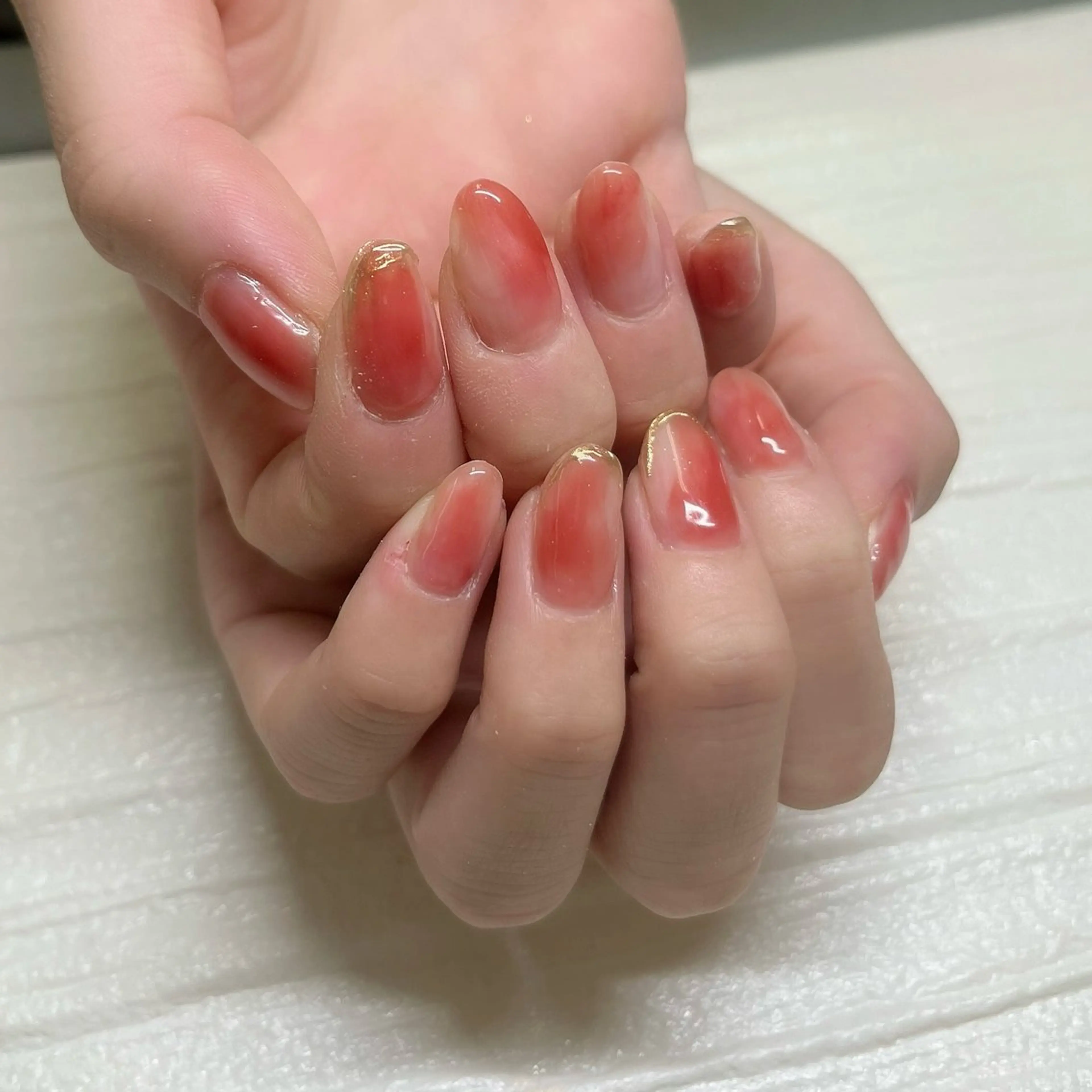 ネイル 大理石ネイル(マーブル) ニュアンスネイル オフィスネイル シンプルネイル 春ネイル ハンドネイル chai 上本町 sakuraのネイルデザイン