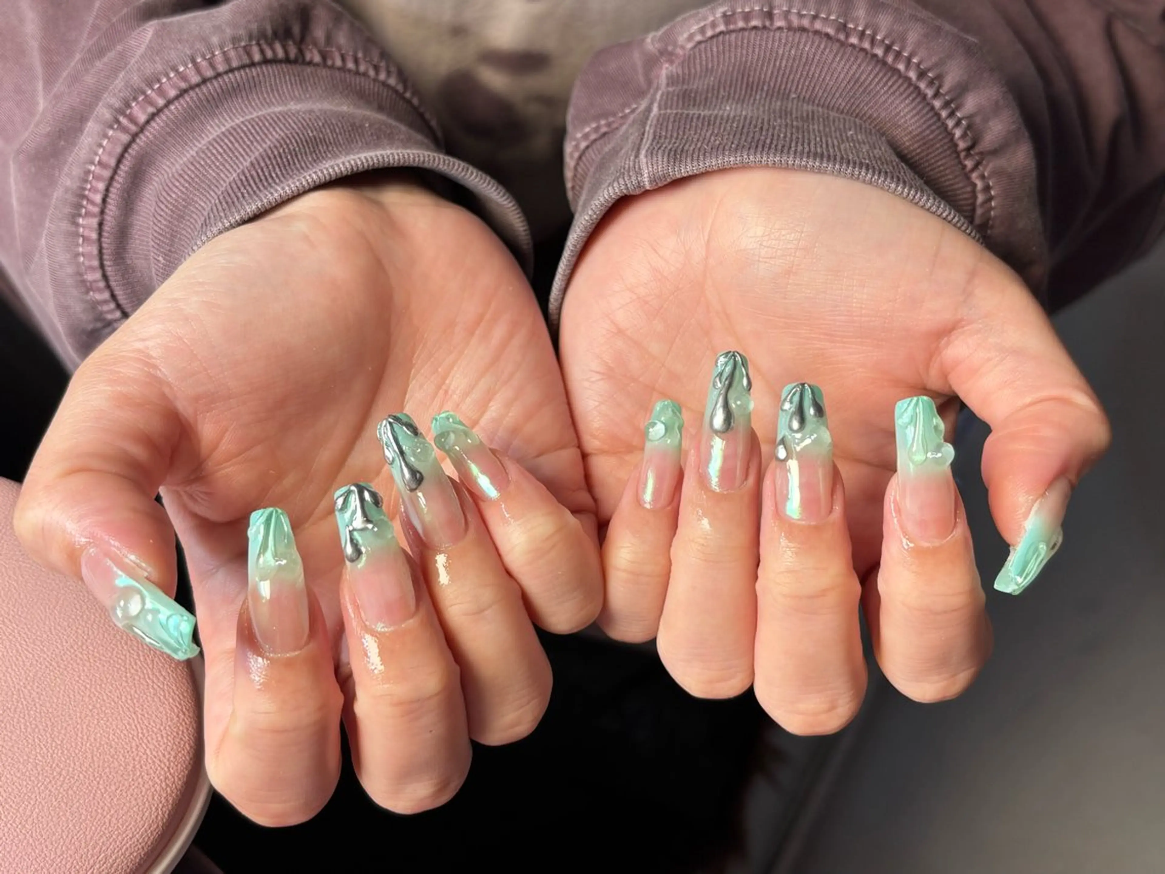 ネイル 渋谷T&B ロング ネイル/ユキ🤎のネイルデザイン