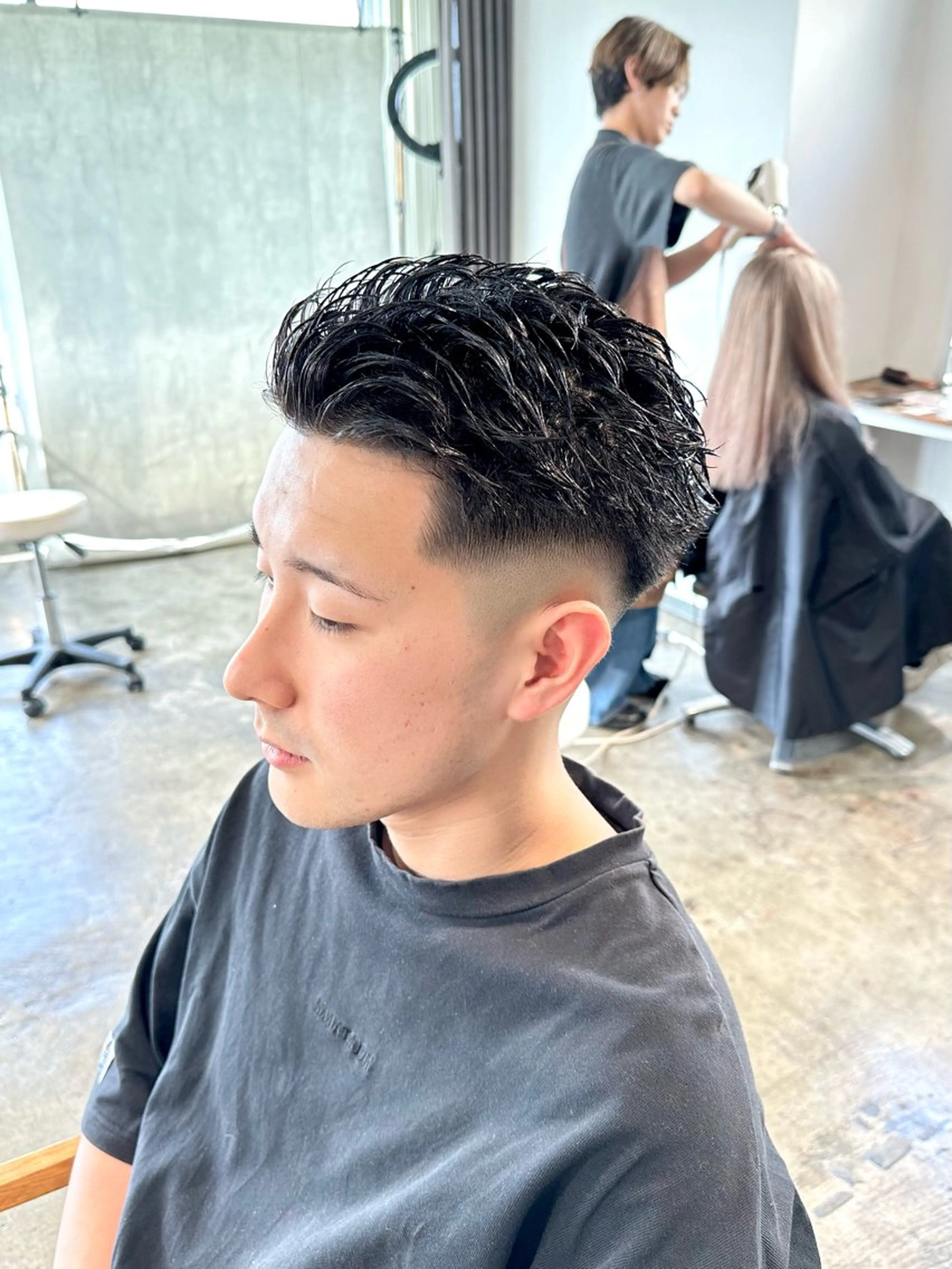 メンズ フェードカット メンズパーマ スキンフェード カット 骨格補正施術/メンズ 専門美容師/YUYAのヘアスタイル