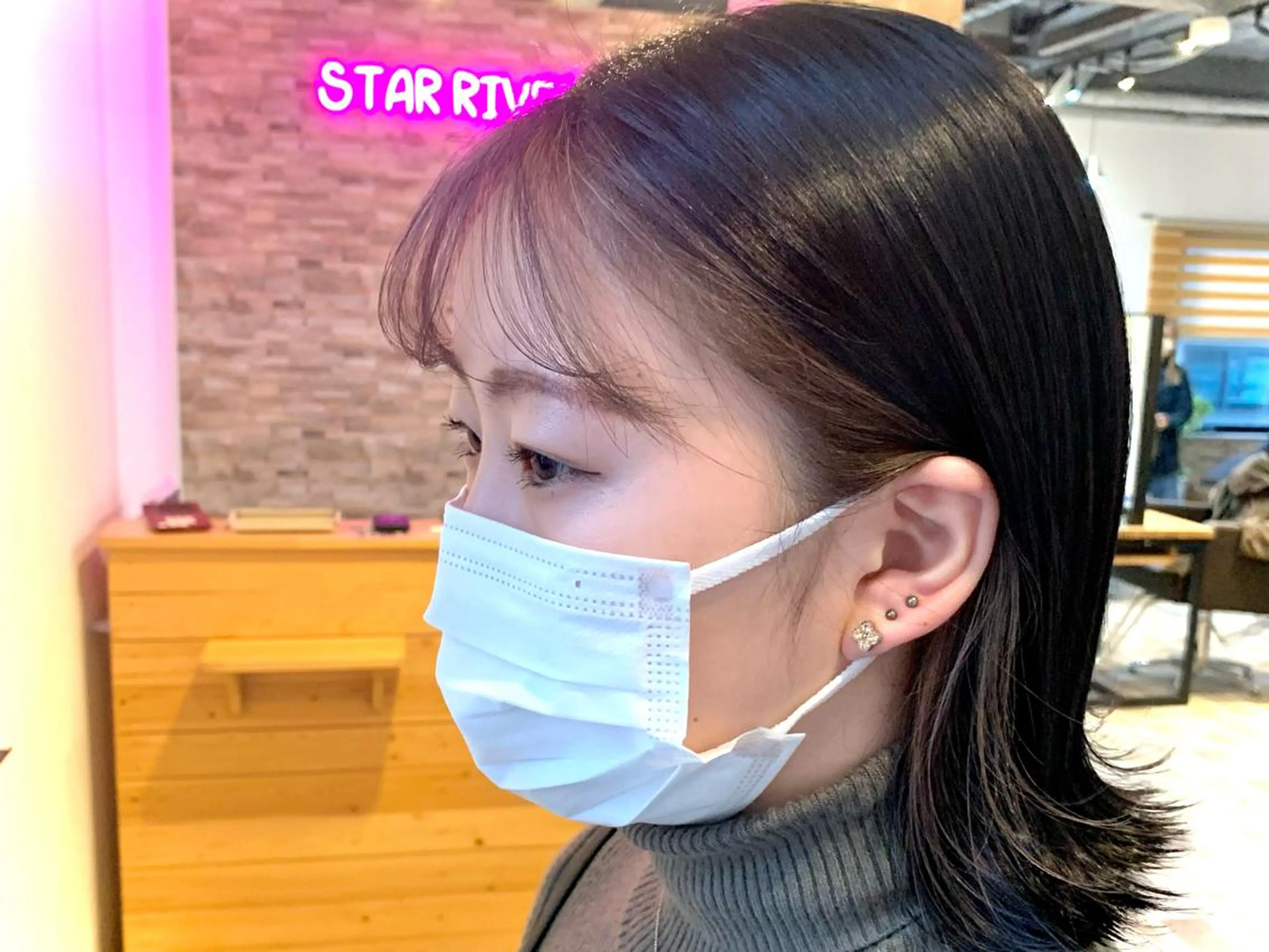 ミディアム ミストバング camiu:hair所属・✂︎ SOICHI ✂︎のヘアスタイル