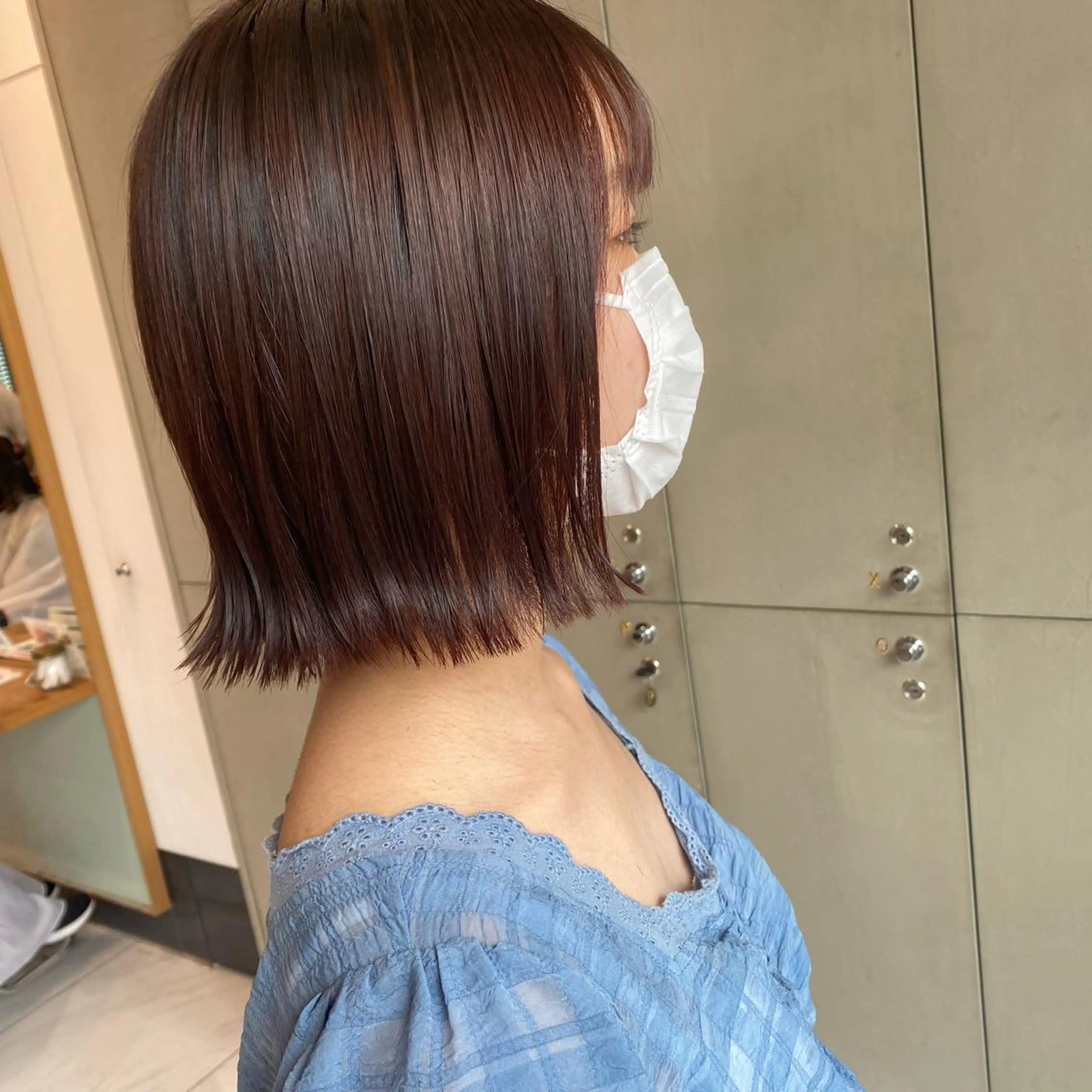 ショート カラー カット ヘアカラー トリートメント ｱｵﾇﾏﾐﾕ☁️ /ボブ/ハイトーン/のヘアスタイル