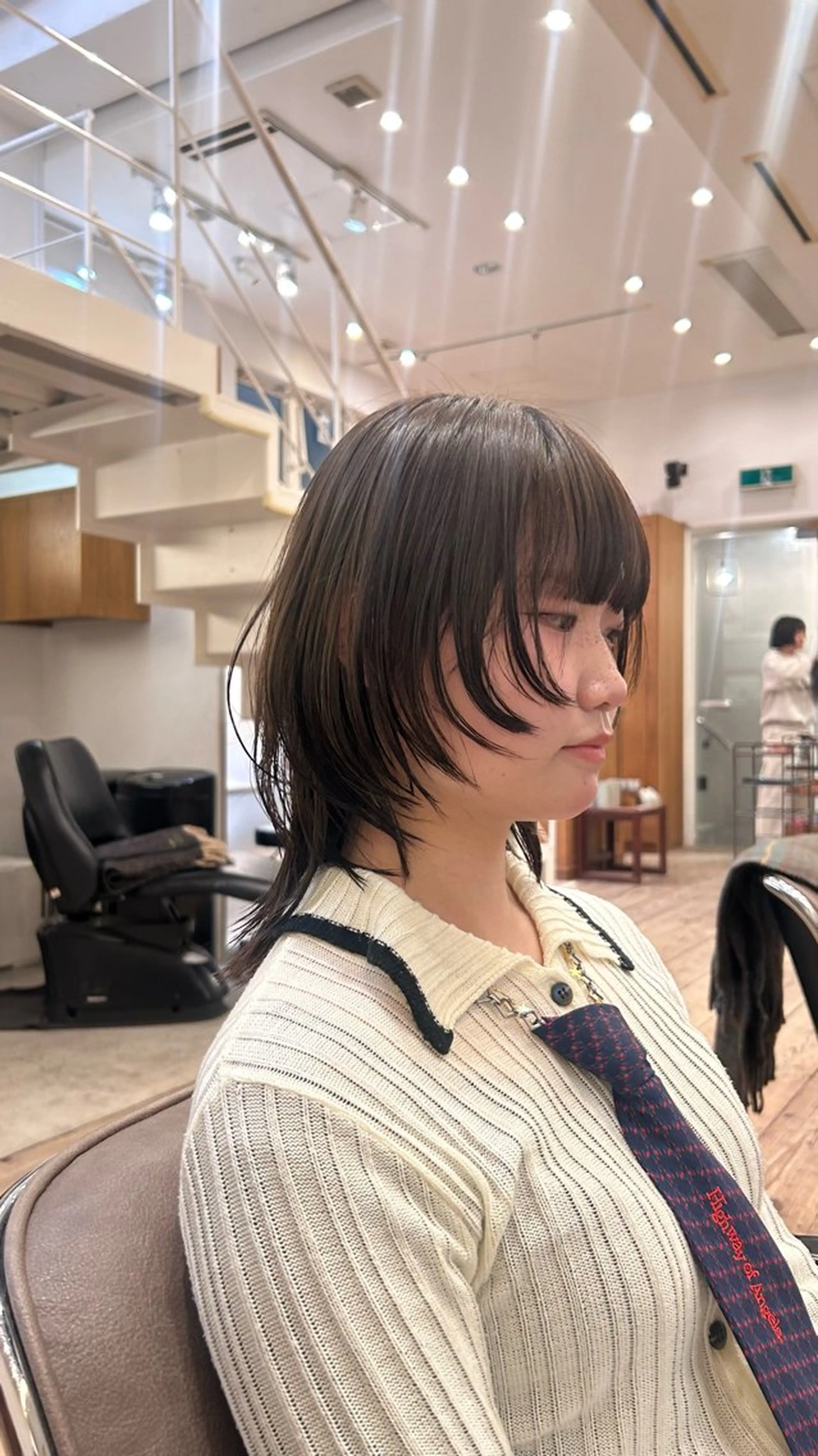 ミディアム ボブ レイヤーカット ウルフカット ウルフレイヤー 🌿ボブ パーマ高橋啓太🌿のヘアスタイル