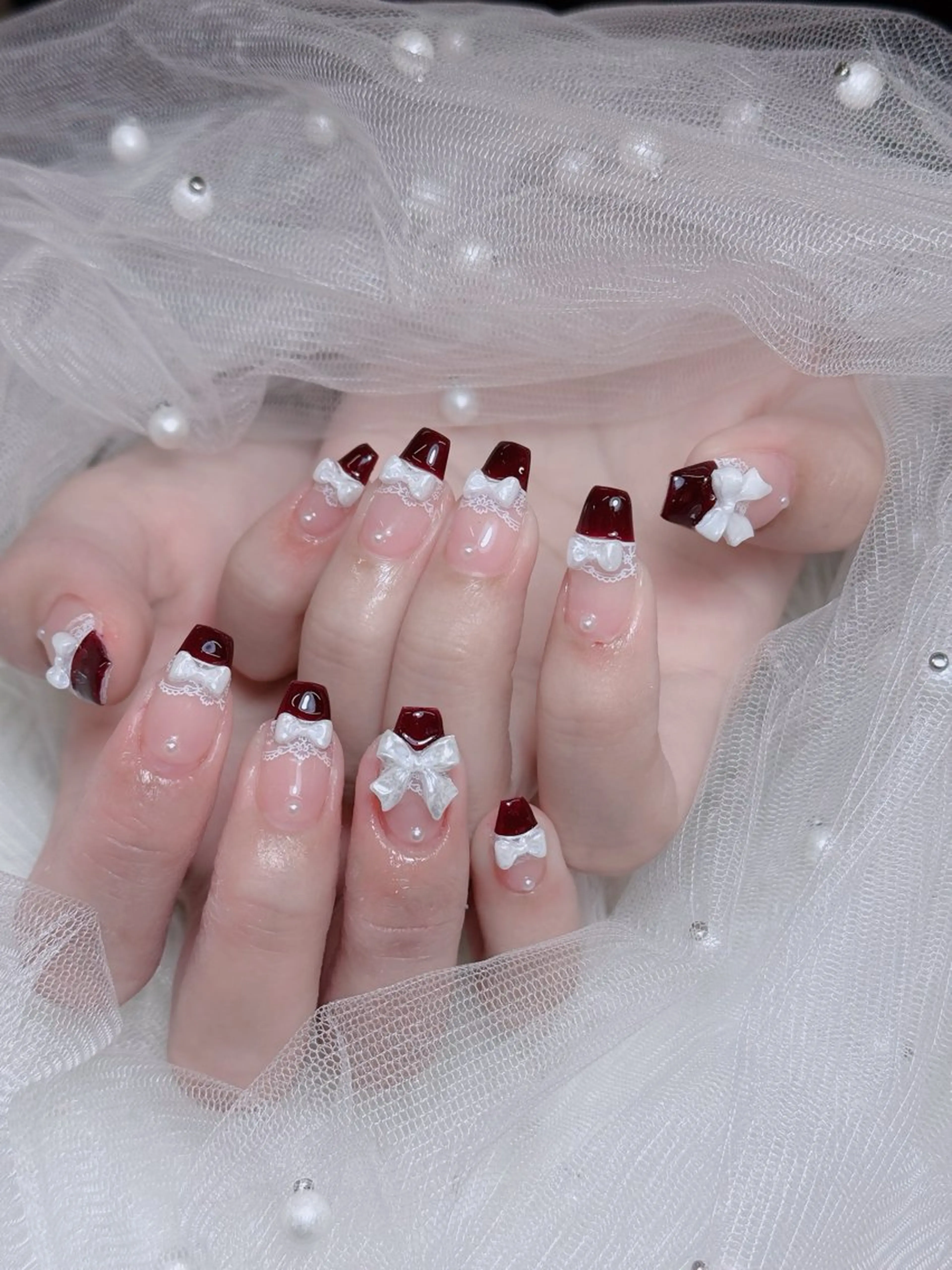 ネイル オーロラネイル チークネイル フットネイル フレンチネイル ハロウィン ハンドネイル Lumi Nail 新大久保3‘のネイルデザイン