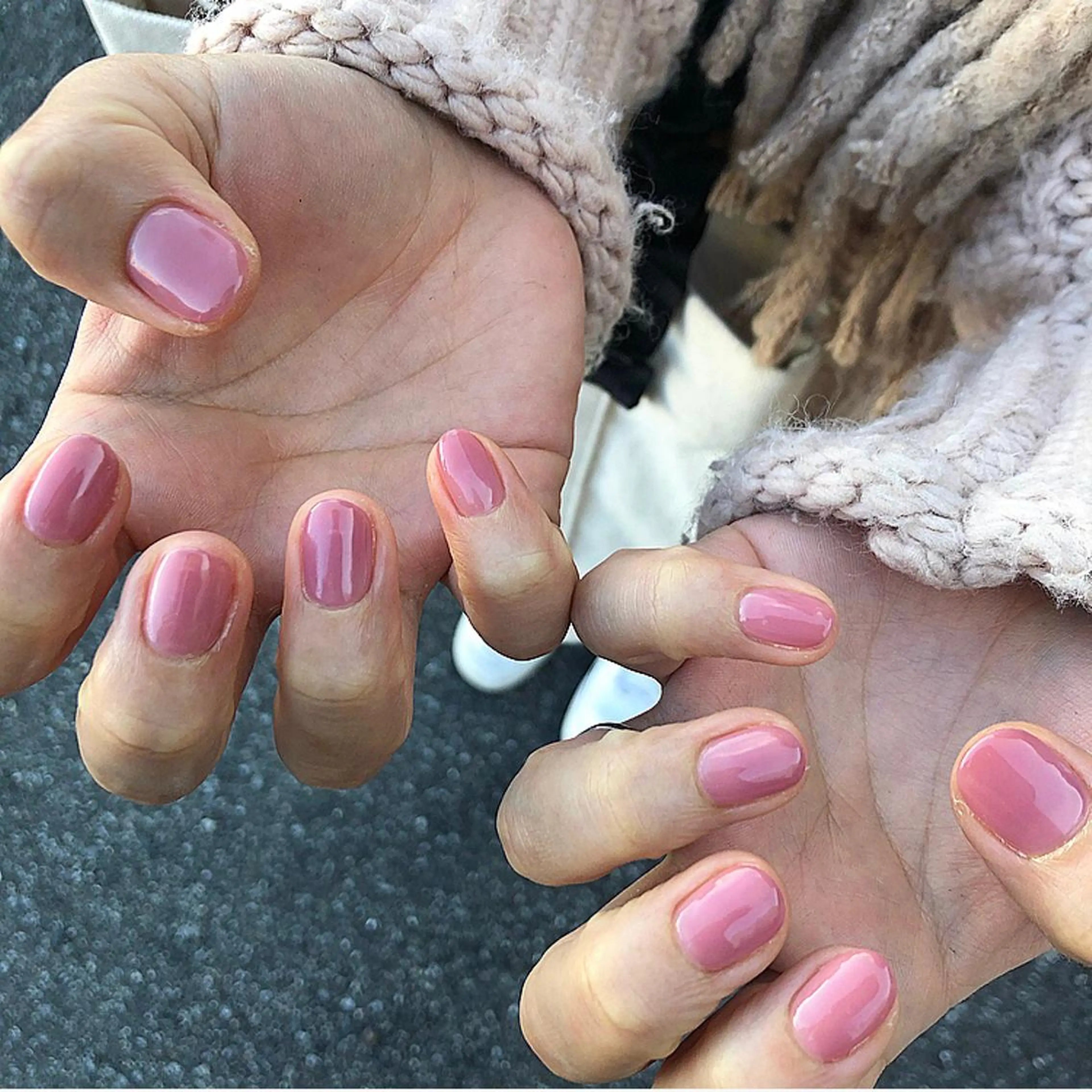 ネイル ピンク パープル 椎葉 麻里矢のネイルデザイン