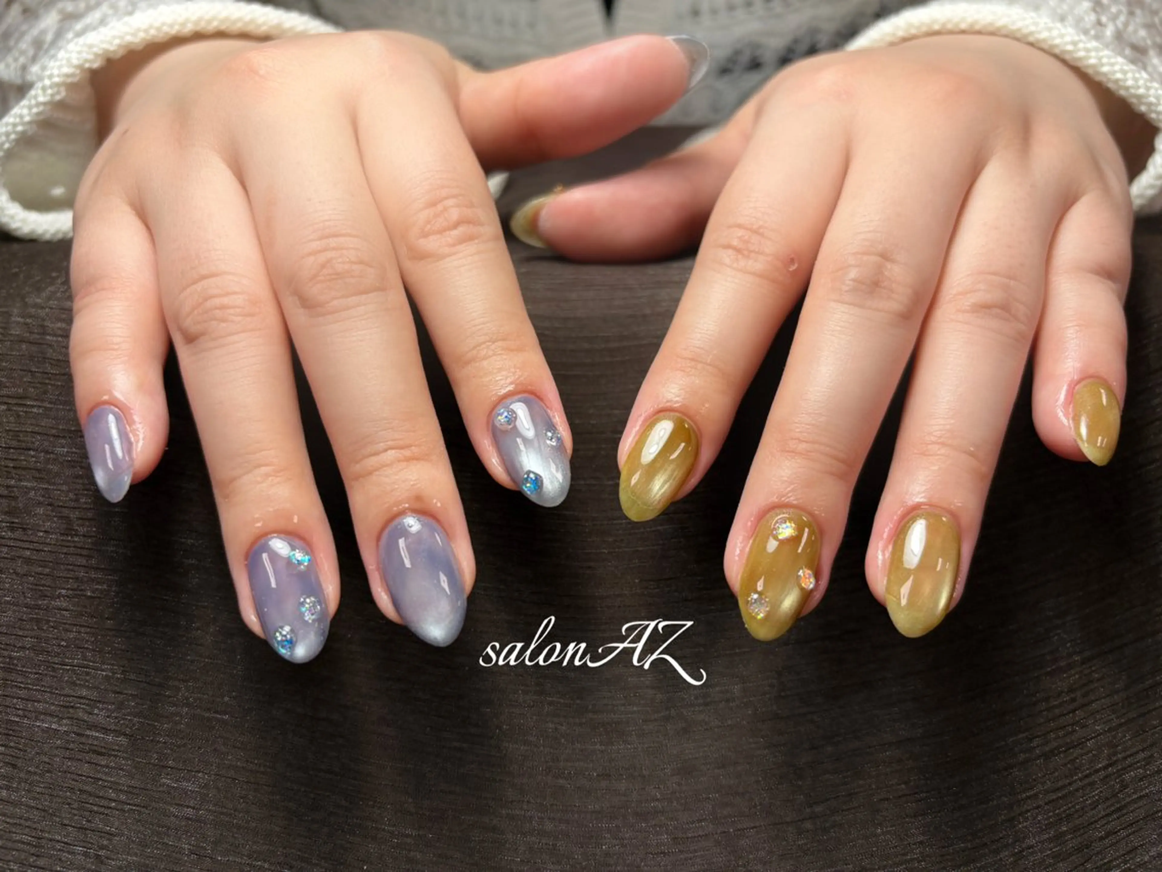 ネイル アートネイル 長さ出し フットネイル フレンチネイル ジェルネイル ハンドネイル salon AZのネイルデザイン