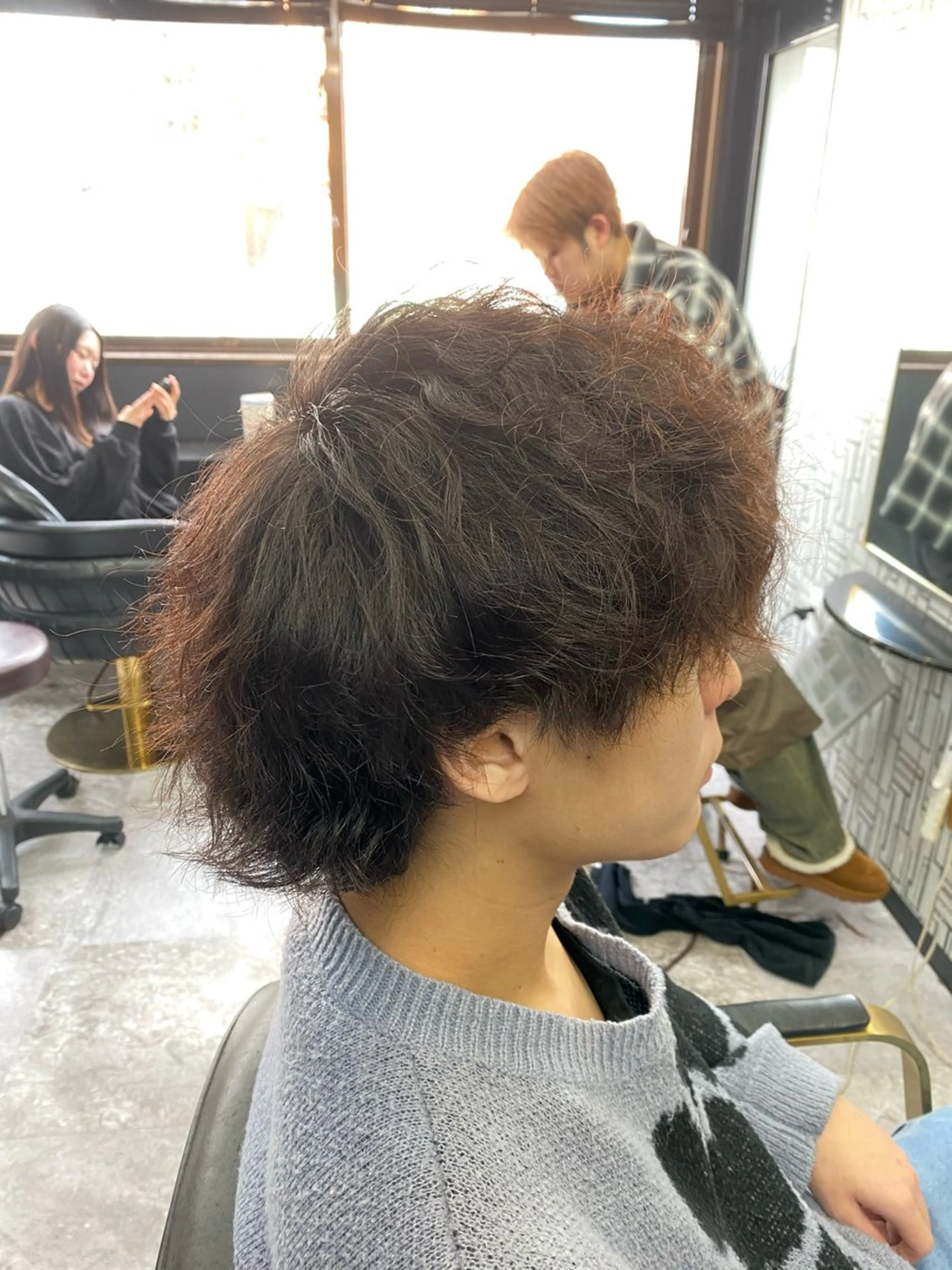 ショート パーマ 池田 亮雅のヘアスタイル
