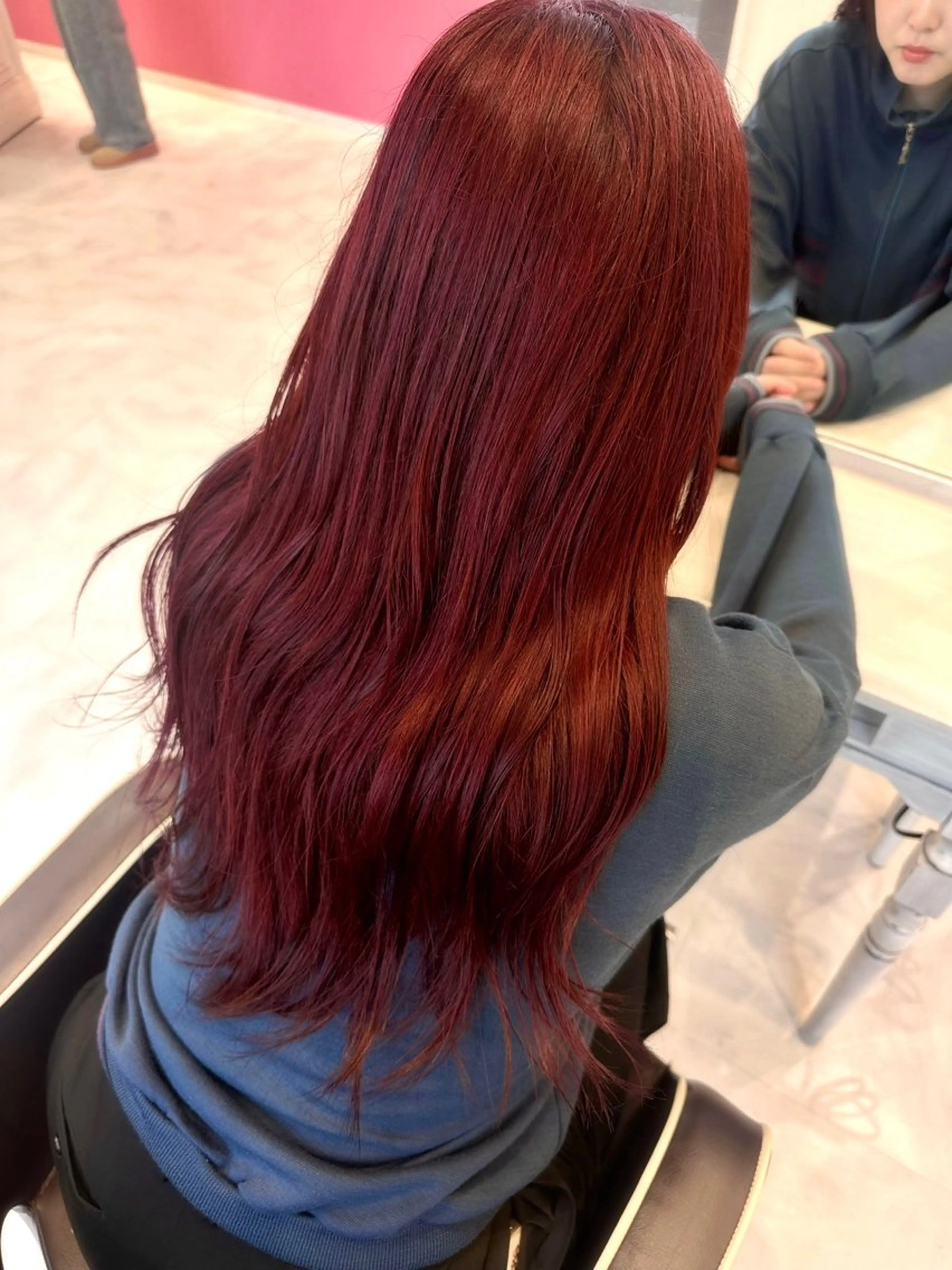 ロング カラー 💘韓国カラー💘 クルミのヘアスタイル