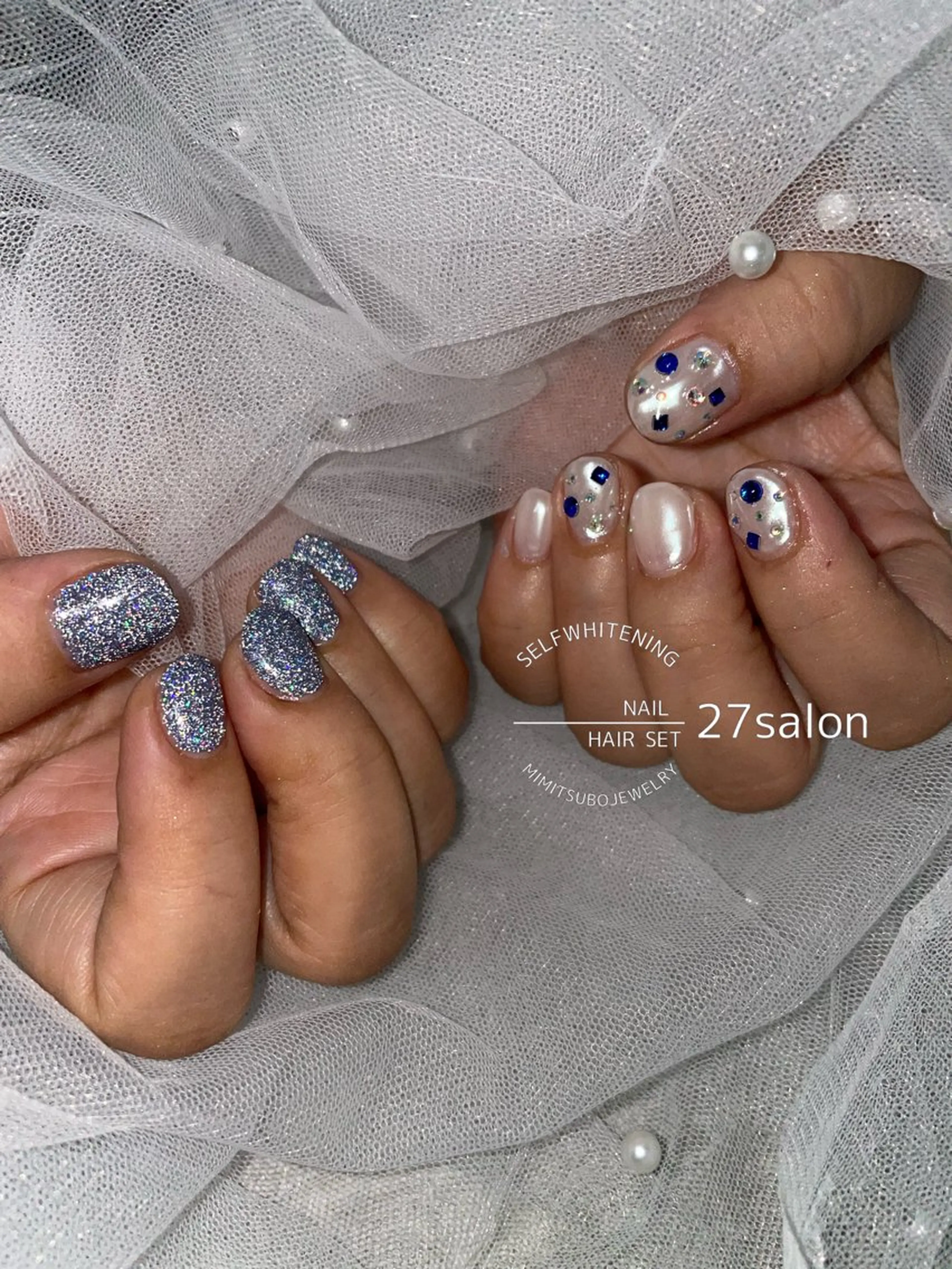 ネイル フラッシュネイル ハンドネイル 27salon yuinaのネイルデザイン