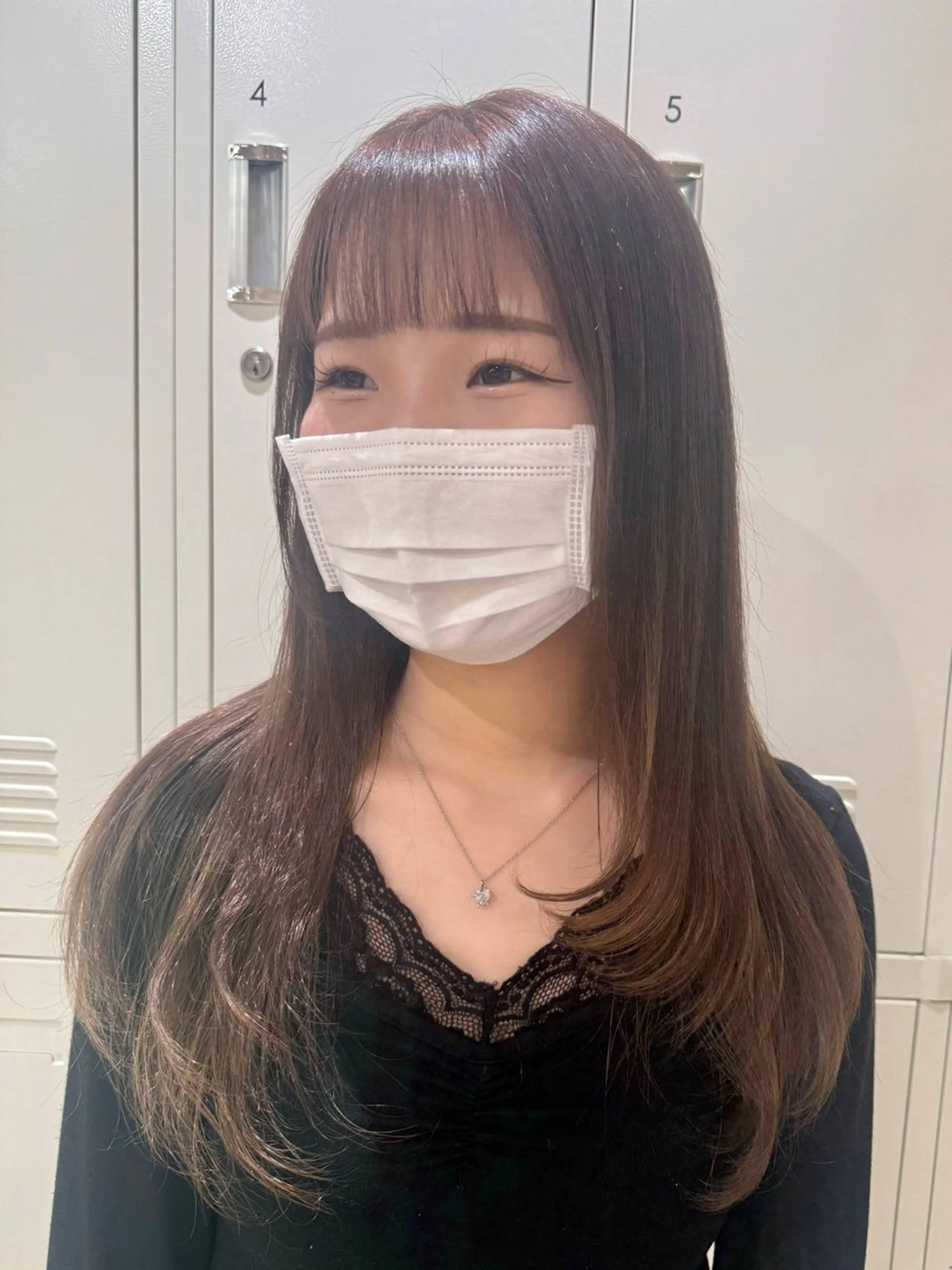 ロング カラー カット ヘアカラー オタク美容師☃️🩵 ヘアアレンジのヘアスタイル