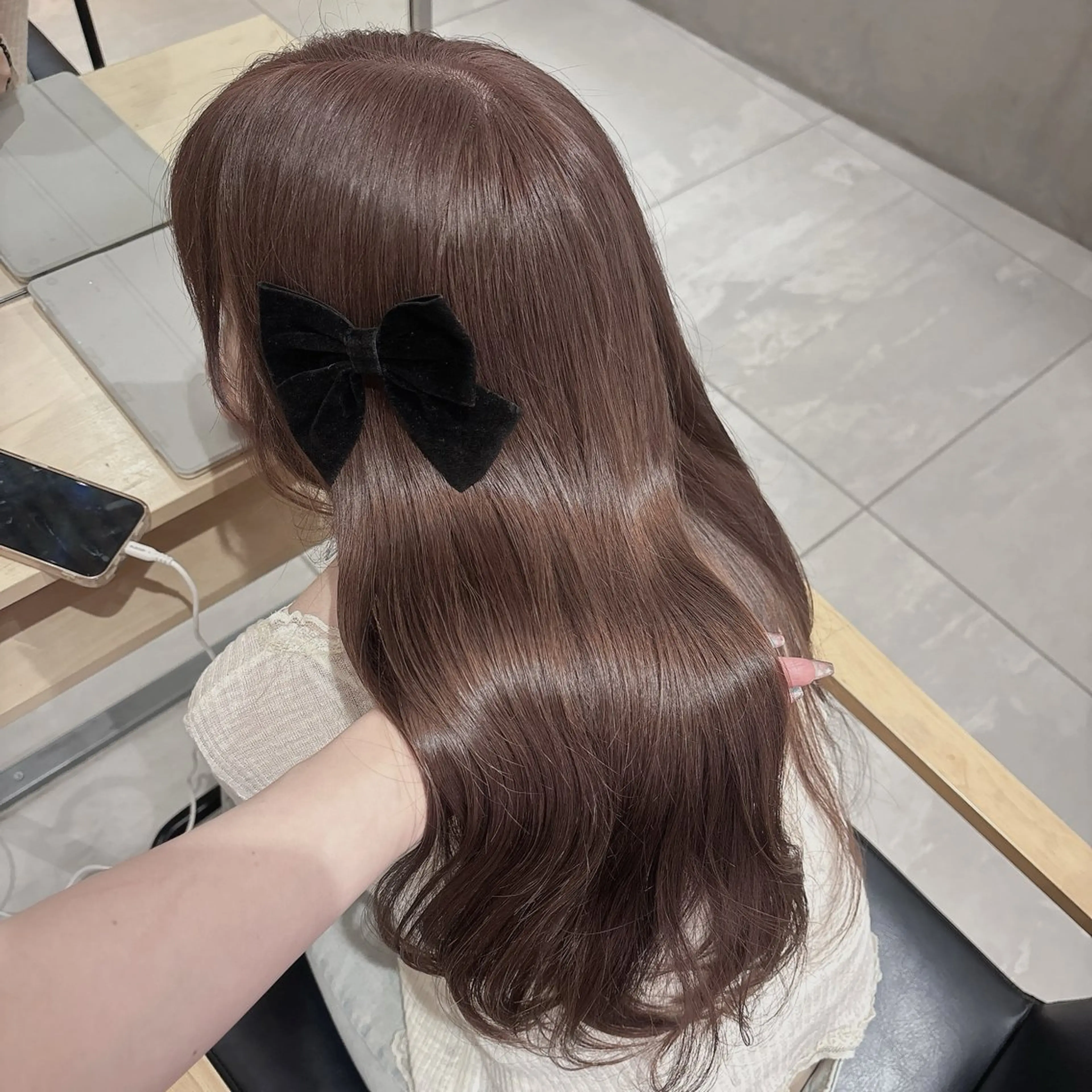 ミディアム ヘアカラー ゆるふわ透明感カラー 🎀ほの/表参道のヘアスタイル