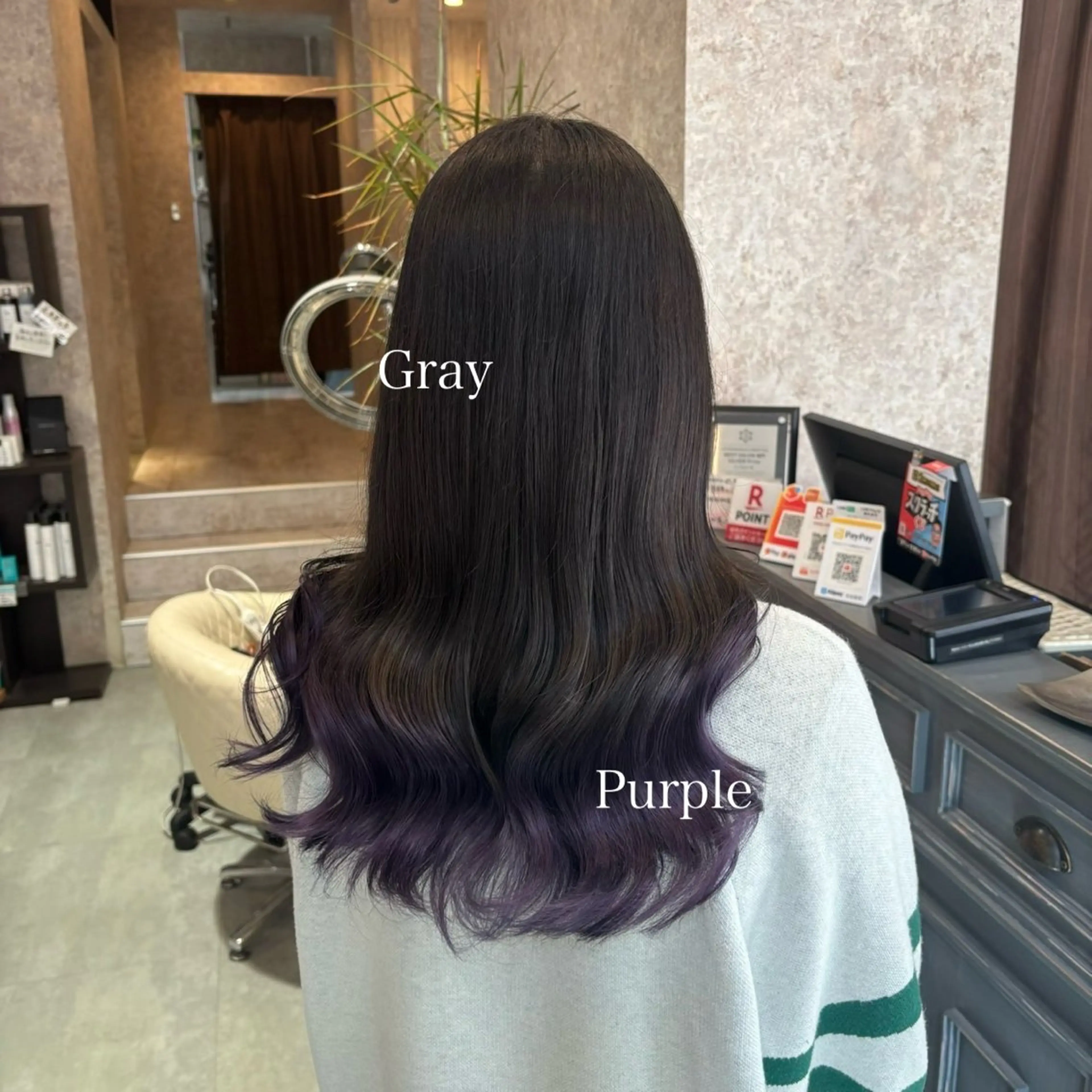 ロング カラー ベージュカラー ブリーチ ブルーカラー ダブルカラー グラデーションカラー 🫟Blanco🫟 Color&Careのヘアスタイル
