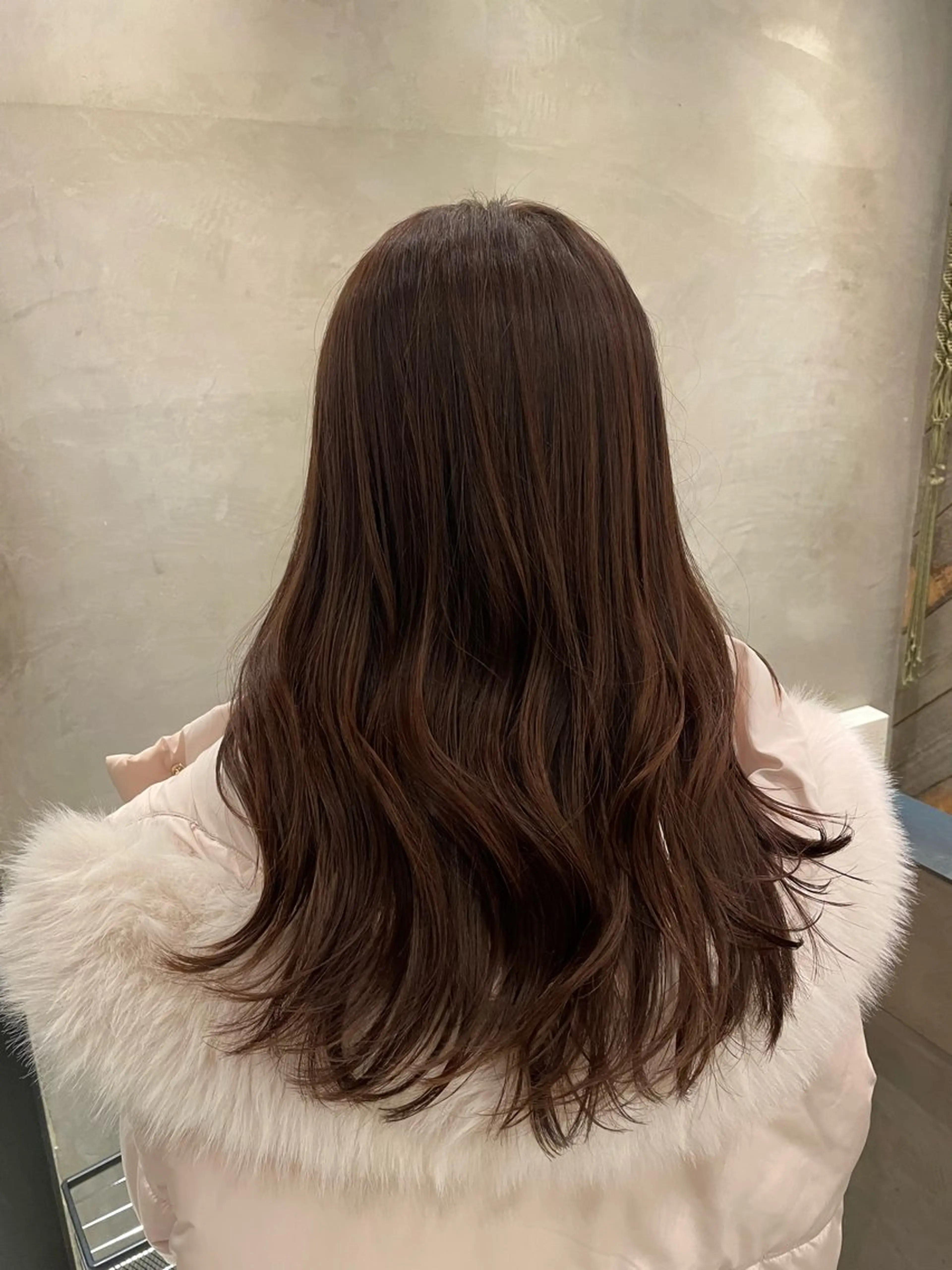 ミディアム カラー カット ヘアカラー 新宿 /透明感カラー レイヤー/NANAのヘアスタイル