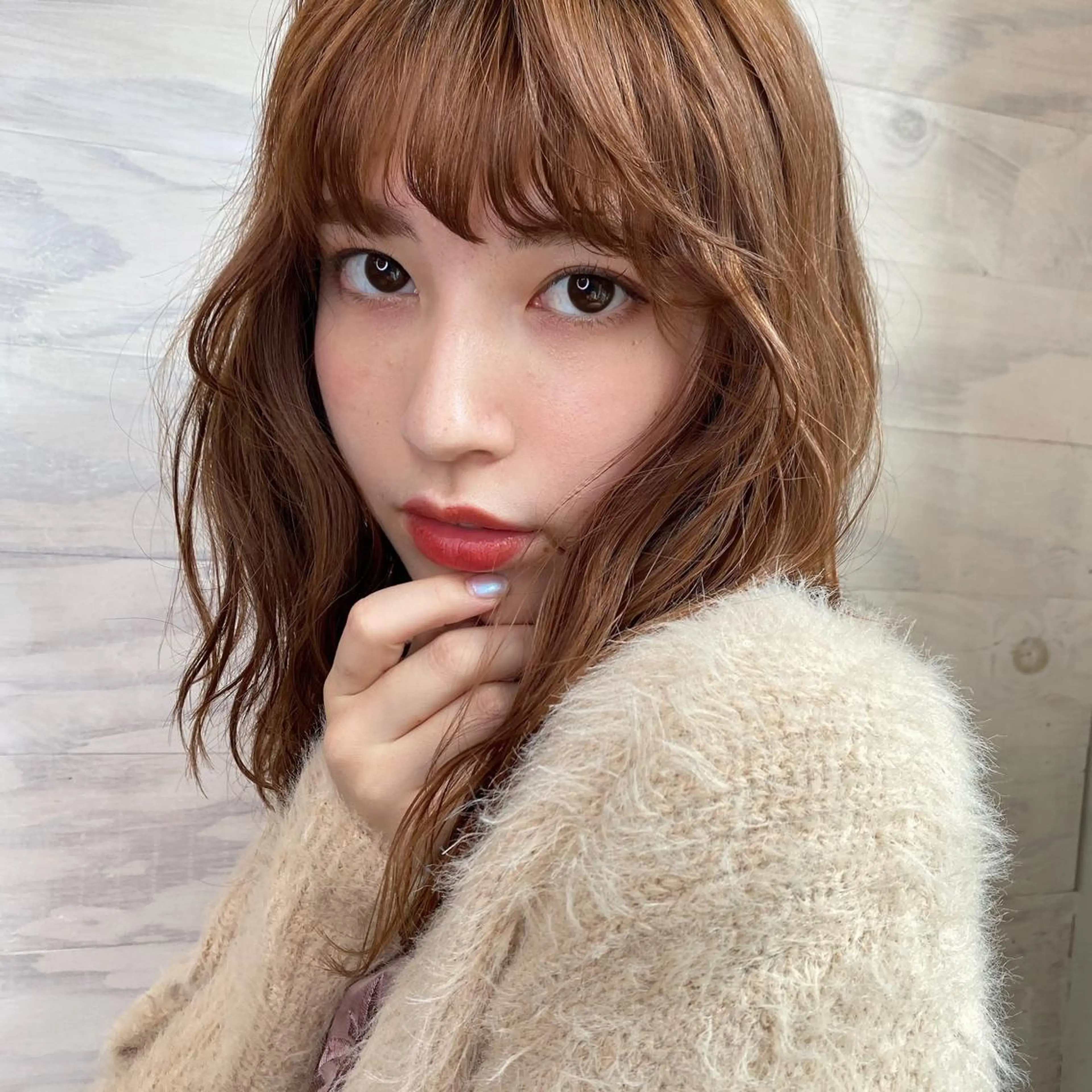 ミディアム 🪭risa 暖色/レイヤー🪭のヘアスタイル