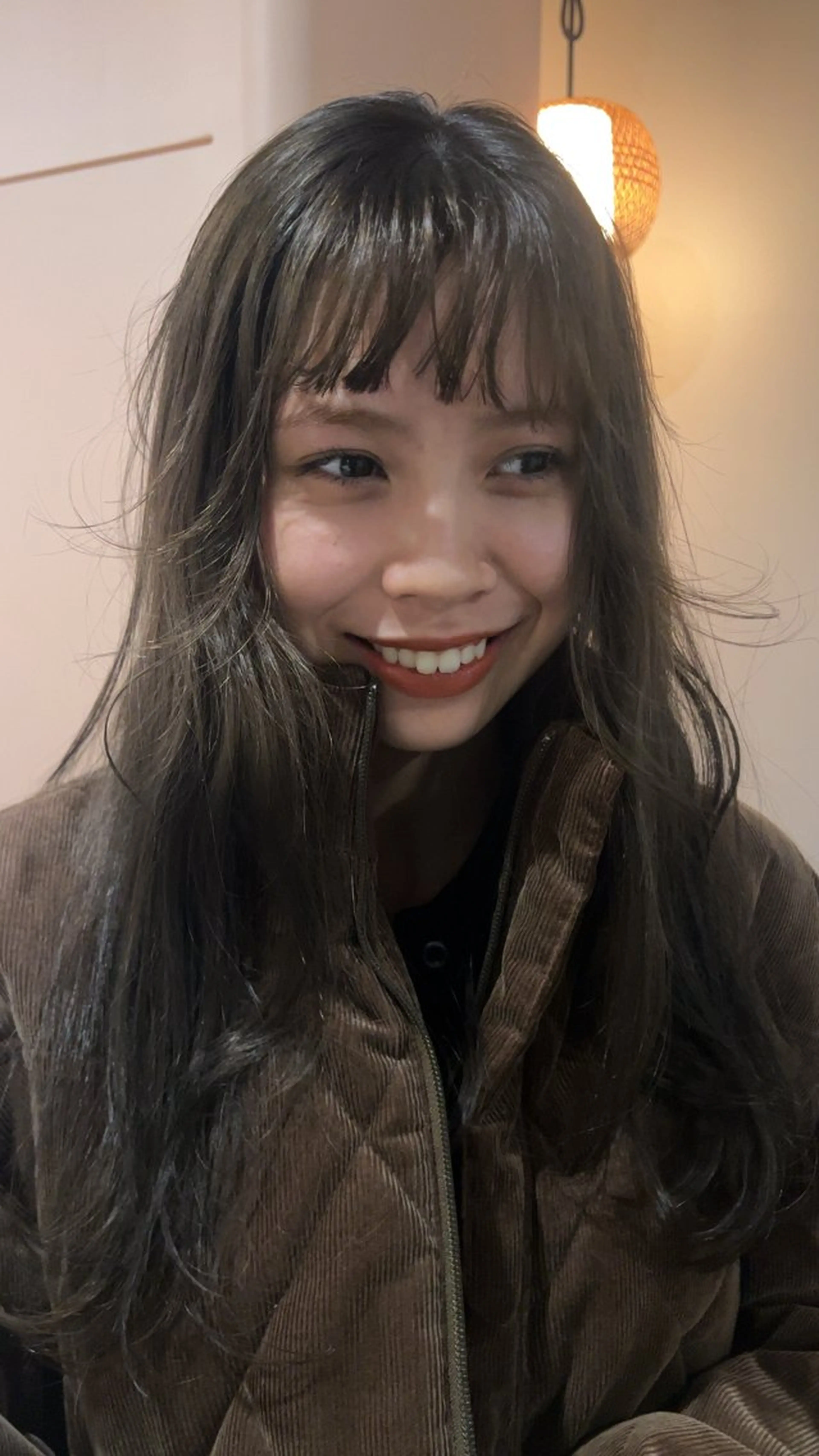 ロング ヘアアレンジ アッシュ カット ヘアカラー 🎀suzuna 透明感colorのヘアスタイル