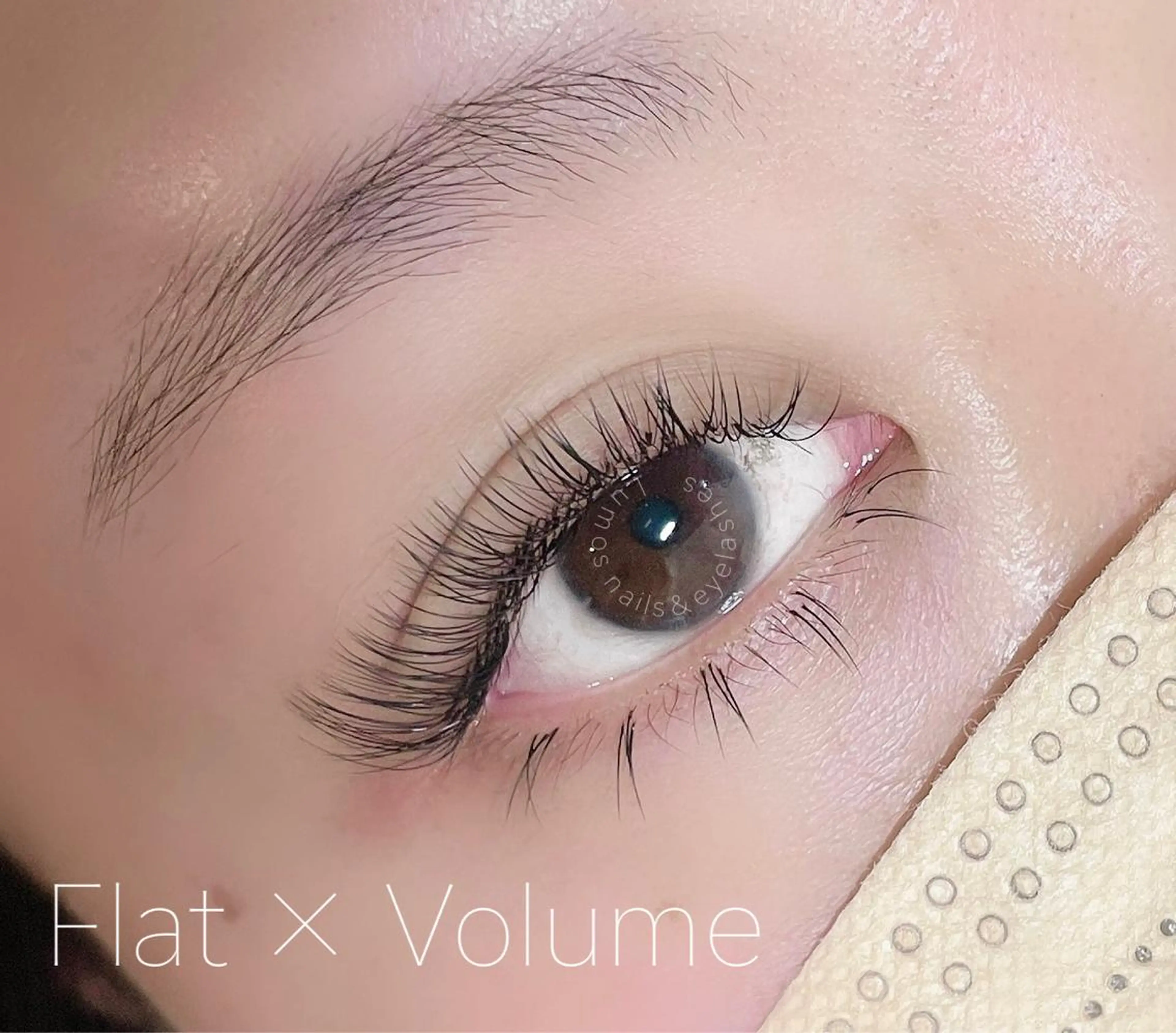 マツエク・マツパ フラットラッシュ 下まつげエクステ ボリュームラッシュ Lumos nail&eyelash所属・Lumos Ayakaのマツエク・マツパデザイン