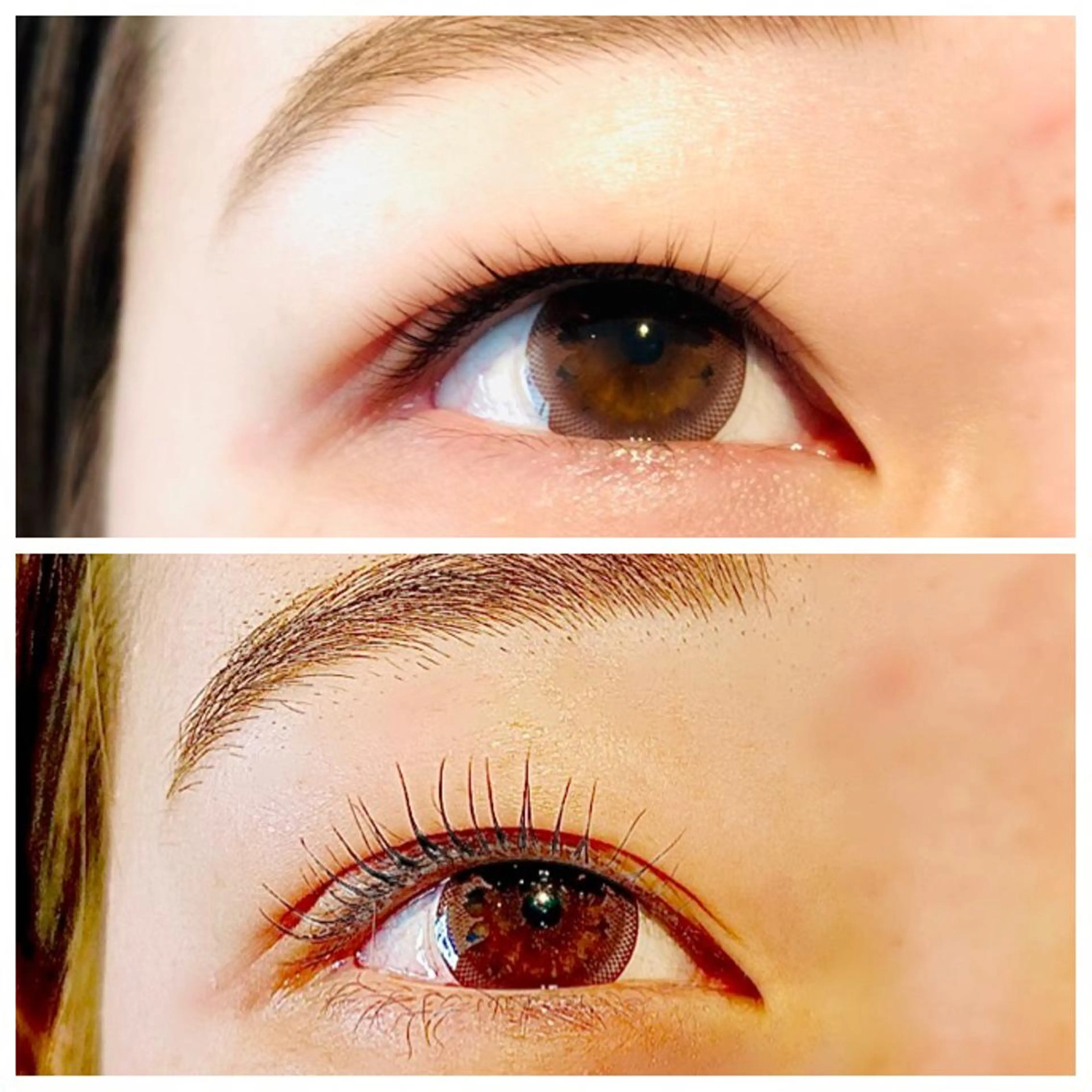 【撮影モデル】自まつ毛短くても長く見せるまつ毛パーマの写真