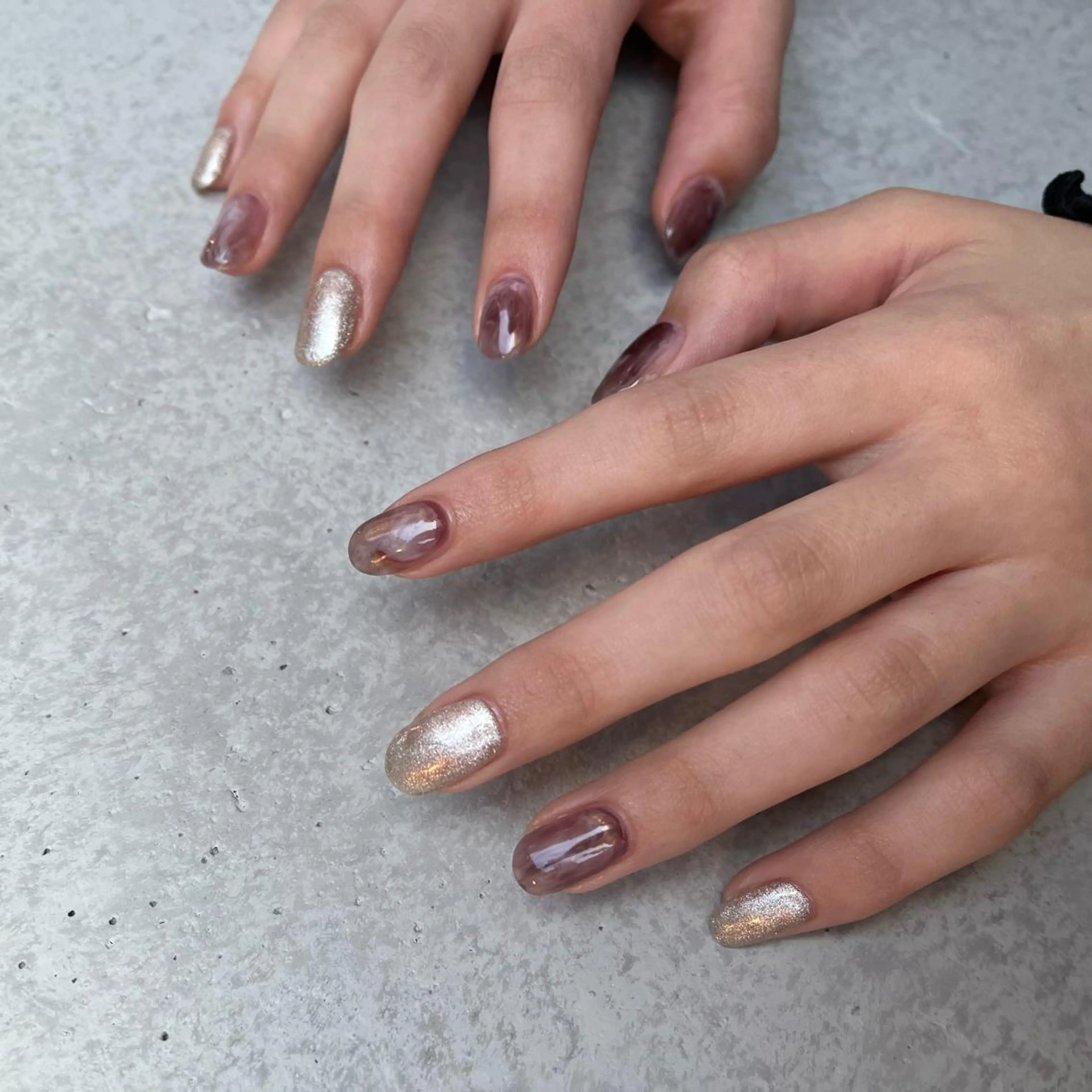 ネイル ハンドネイル 🤎Two ERI🤎のネイルデザイン