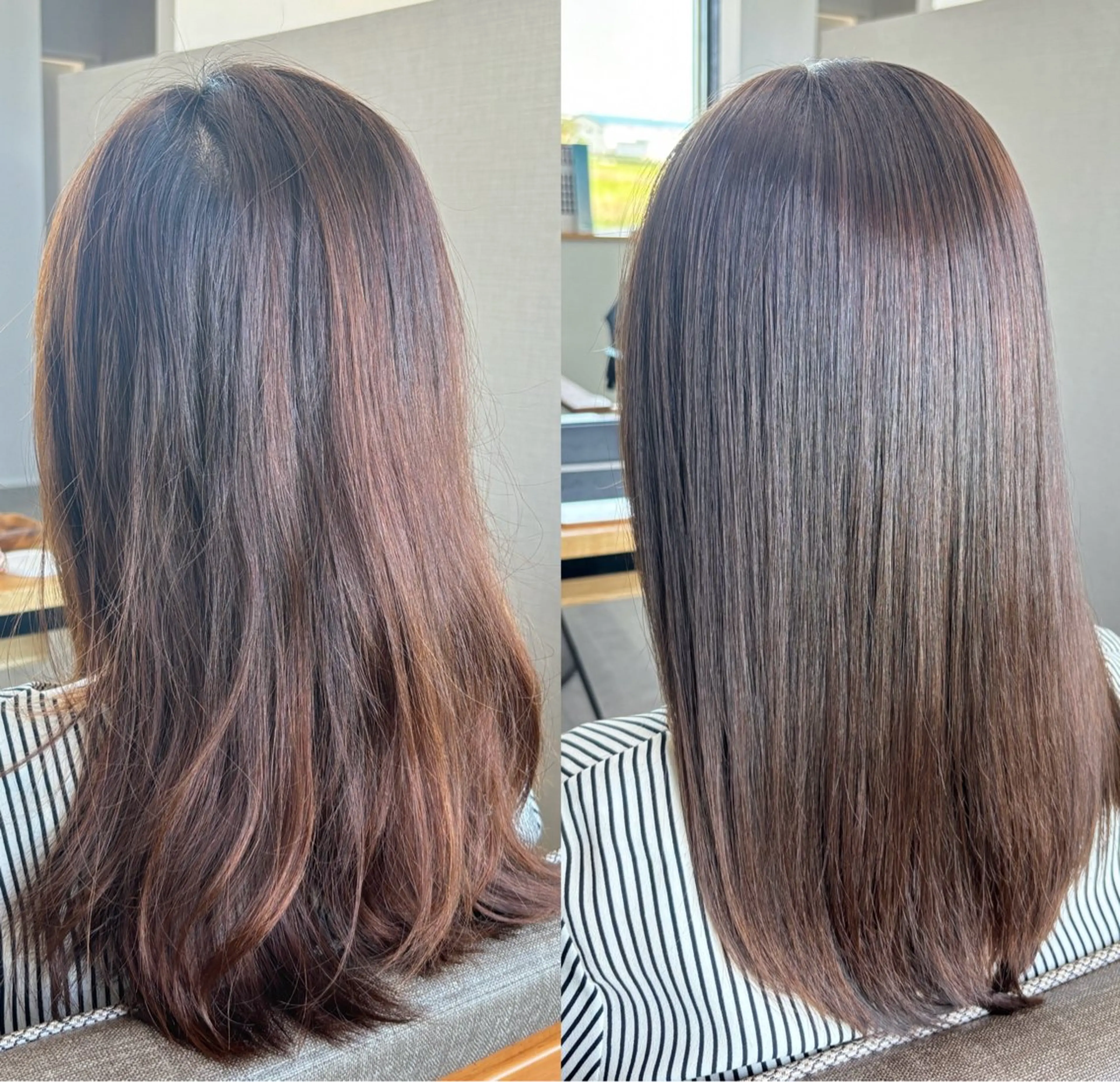 ミディアム 縮毛矯正 KOKUA【コクア】所属・松川優真 【髪質改善】のヘアスタイル