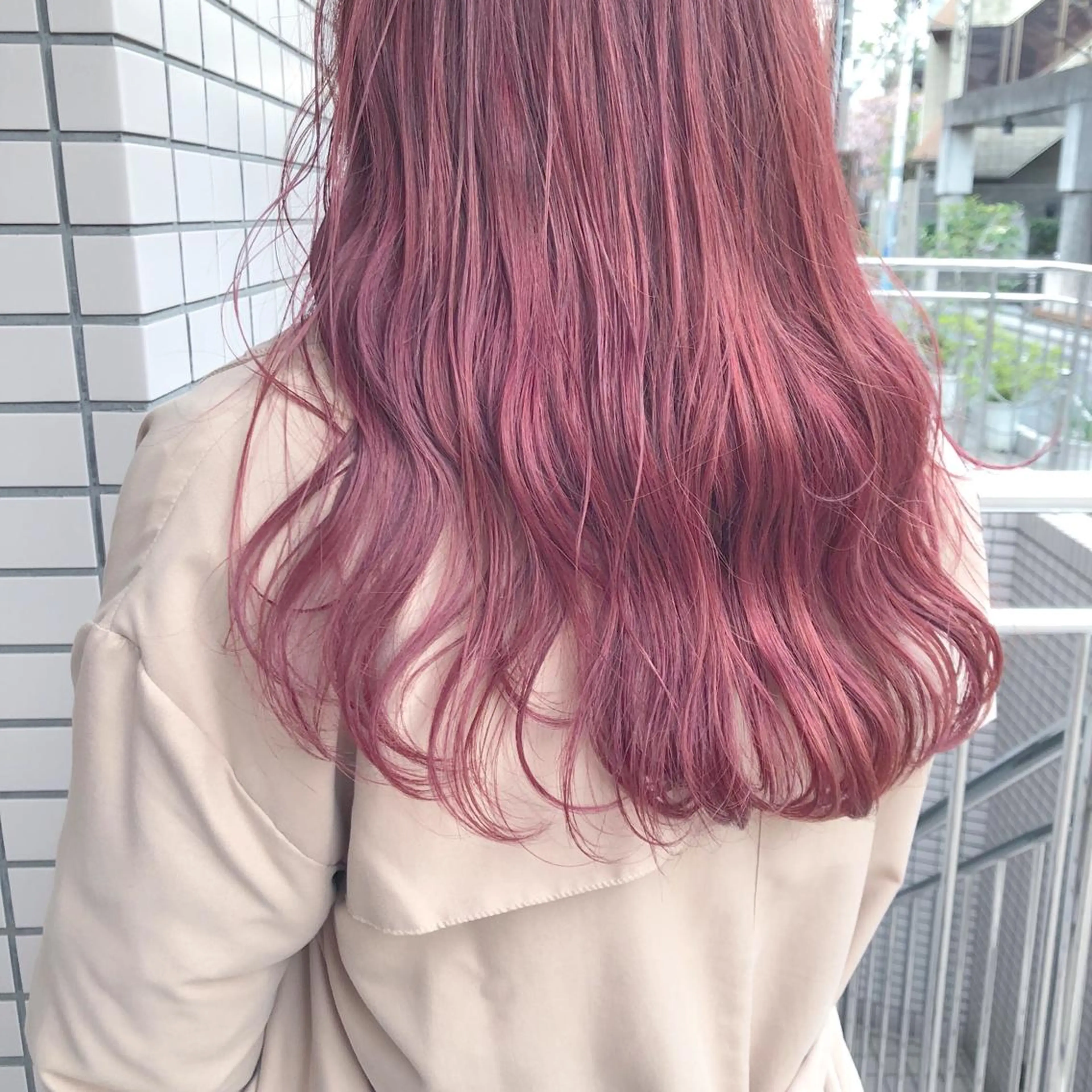 ロング カラー パーマ ヘアアレンジ メンズ ネイル マツエク・マツパ ピンクカラー カラーマツエク ピンク レイヤーカット指名 No.1💖マユカのヘアスタイル