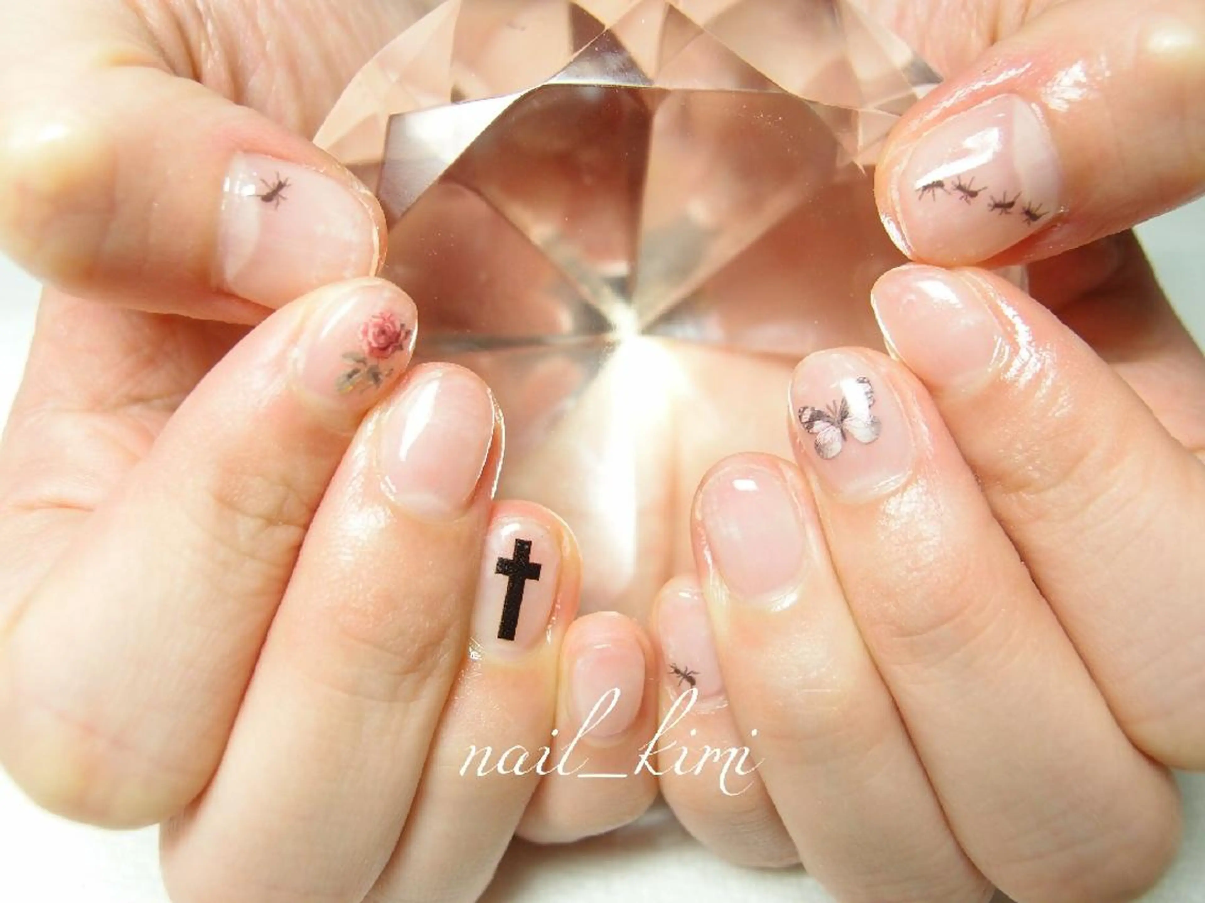 ネイル クリアネイル ConneQt所属・ETHOSENSE. kimikaのネイルデザイン