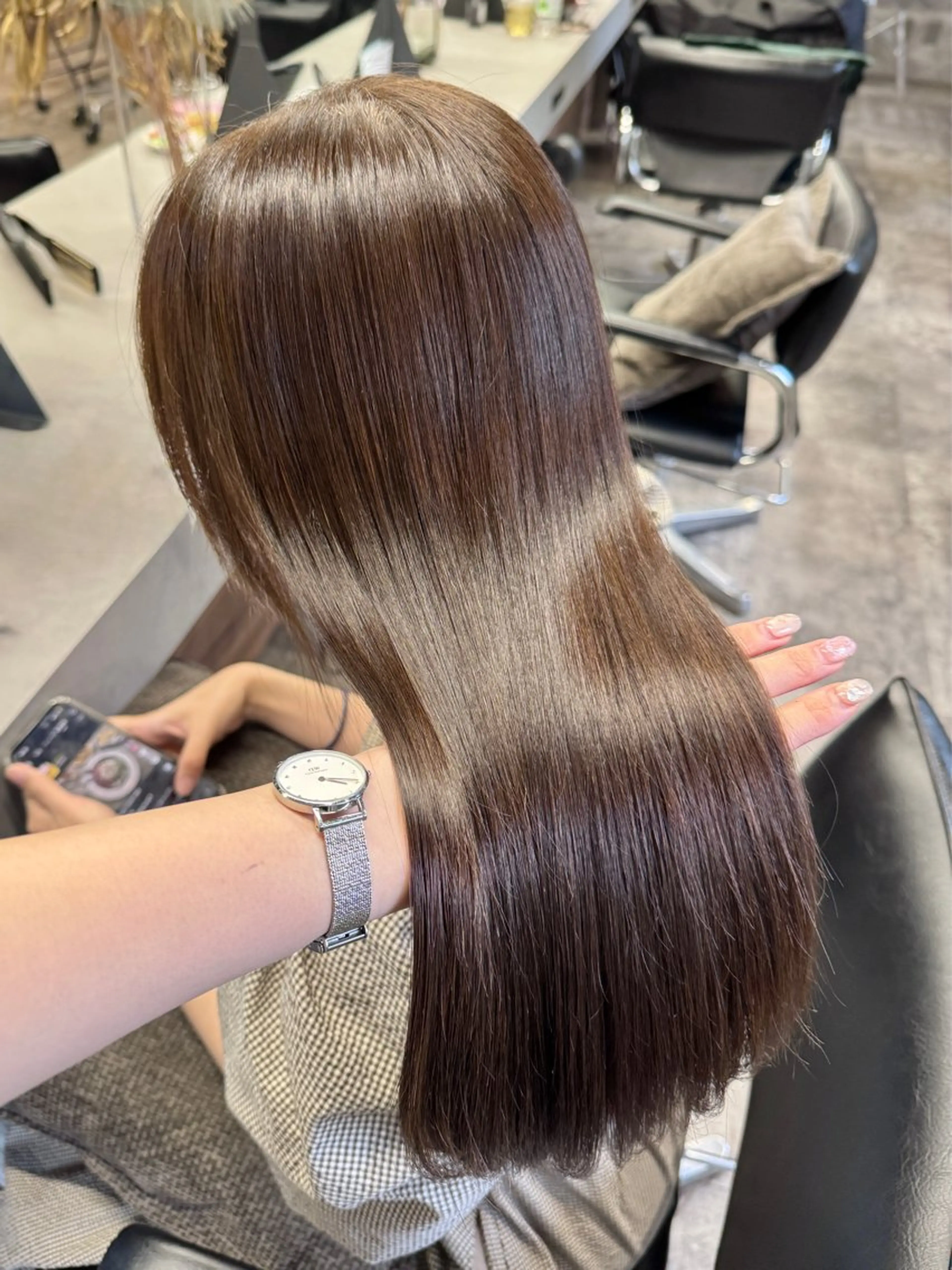 セミロング カット ヘアカラー 髪質改善/艶髪 MINAMIのヘアスタイル