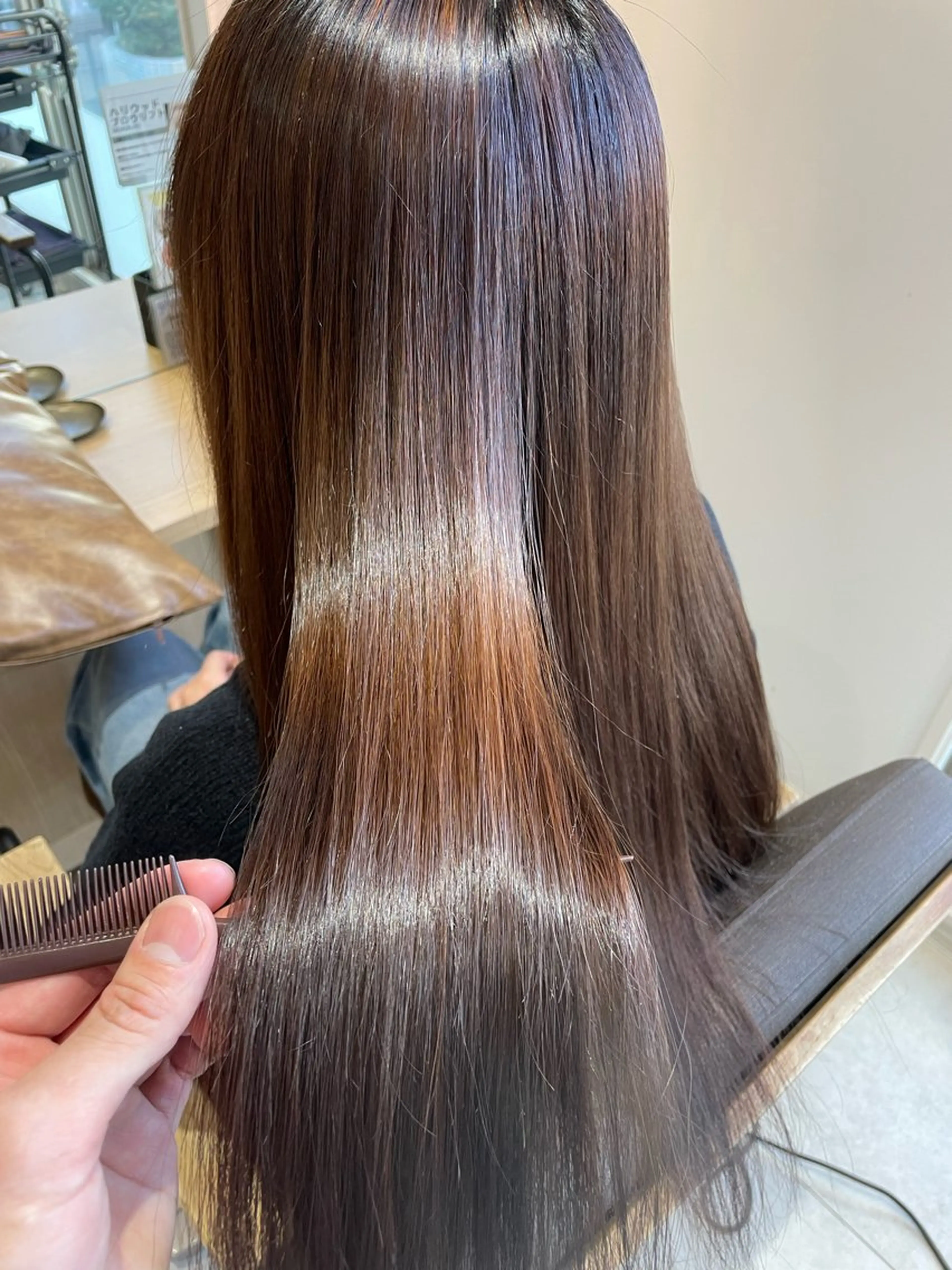 ロング 縮毛矯正 大橋 広人のヘアスタイル