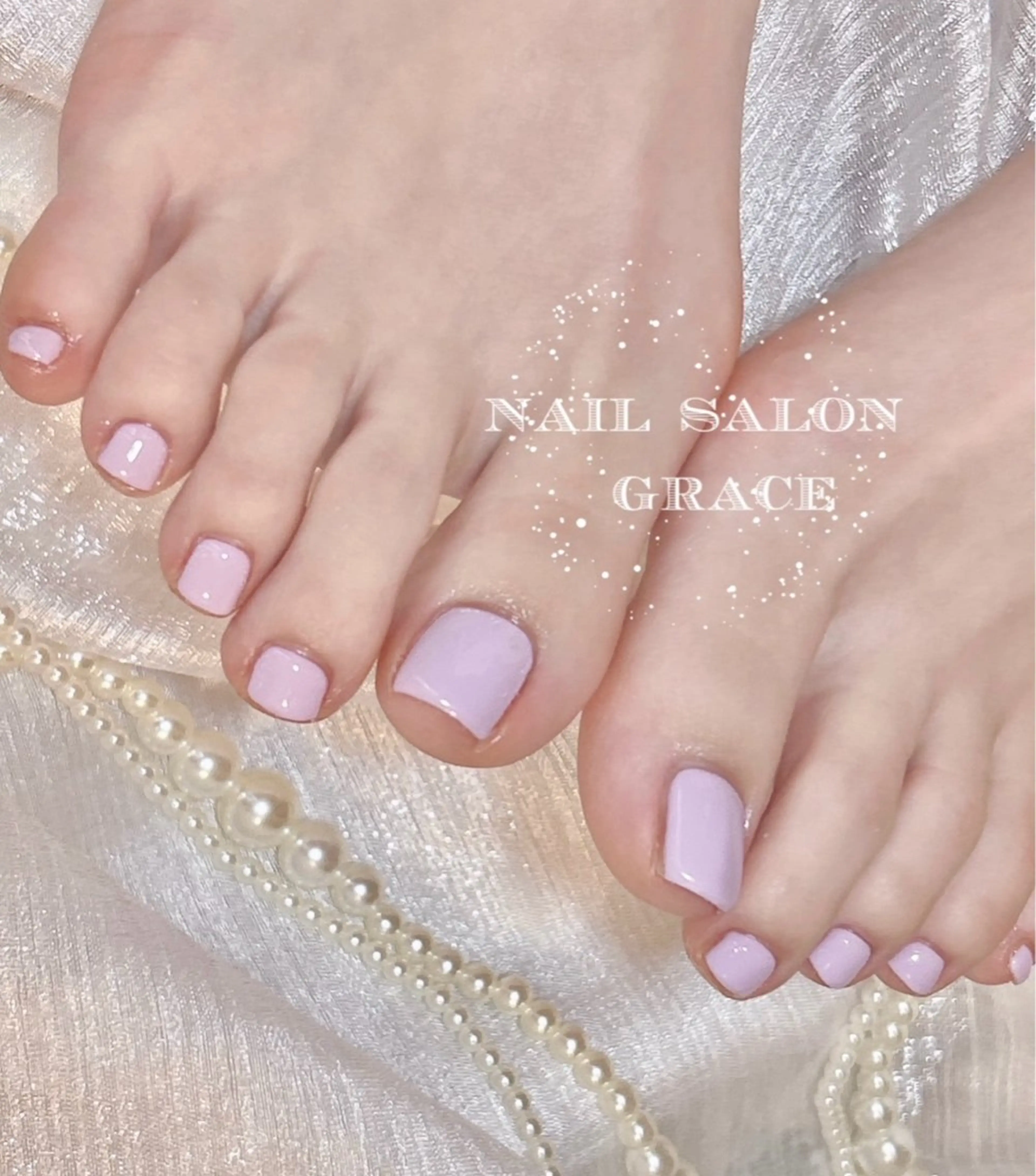 80色から選べる🩷【フットネイルワンカラー】🪽（フィルインオフ込み、ドライケア込み）の写真