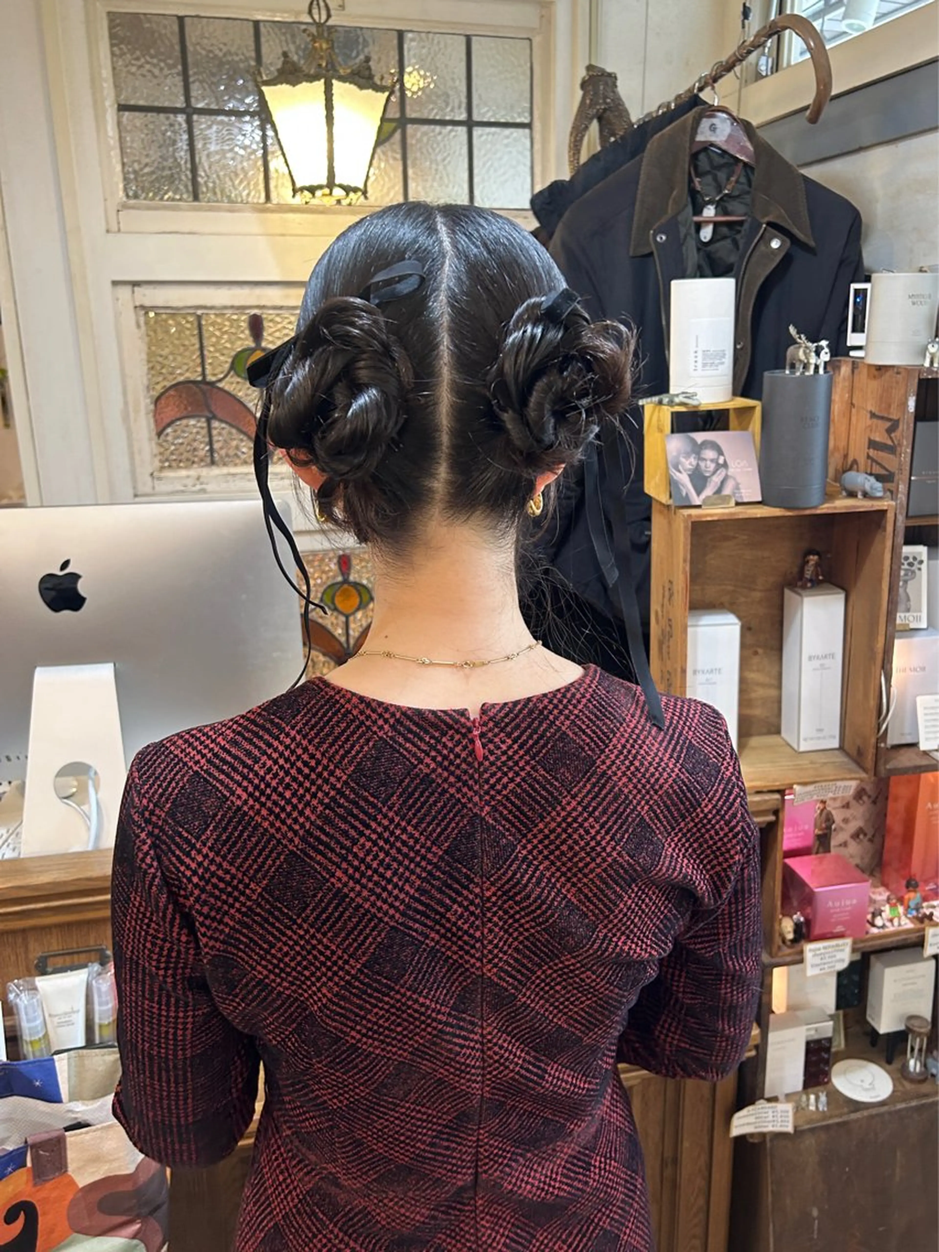 ヘアアレンジ ヘアセット 清水千優/パーマ/透 明感カラー/メンズのヘアスタイル