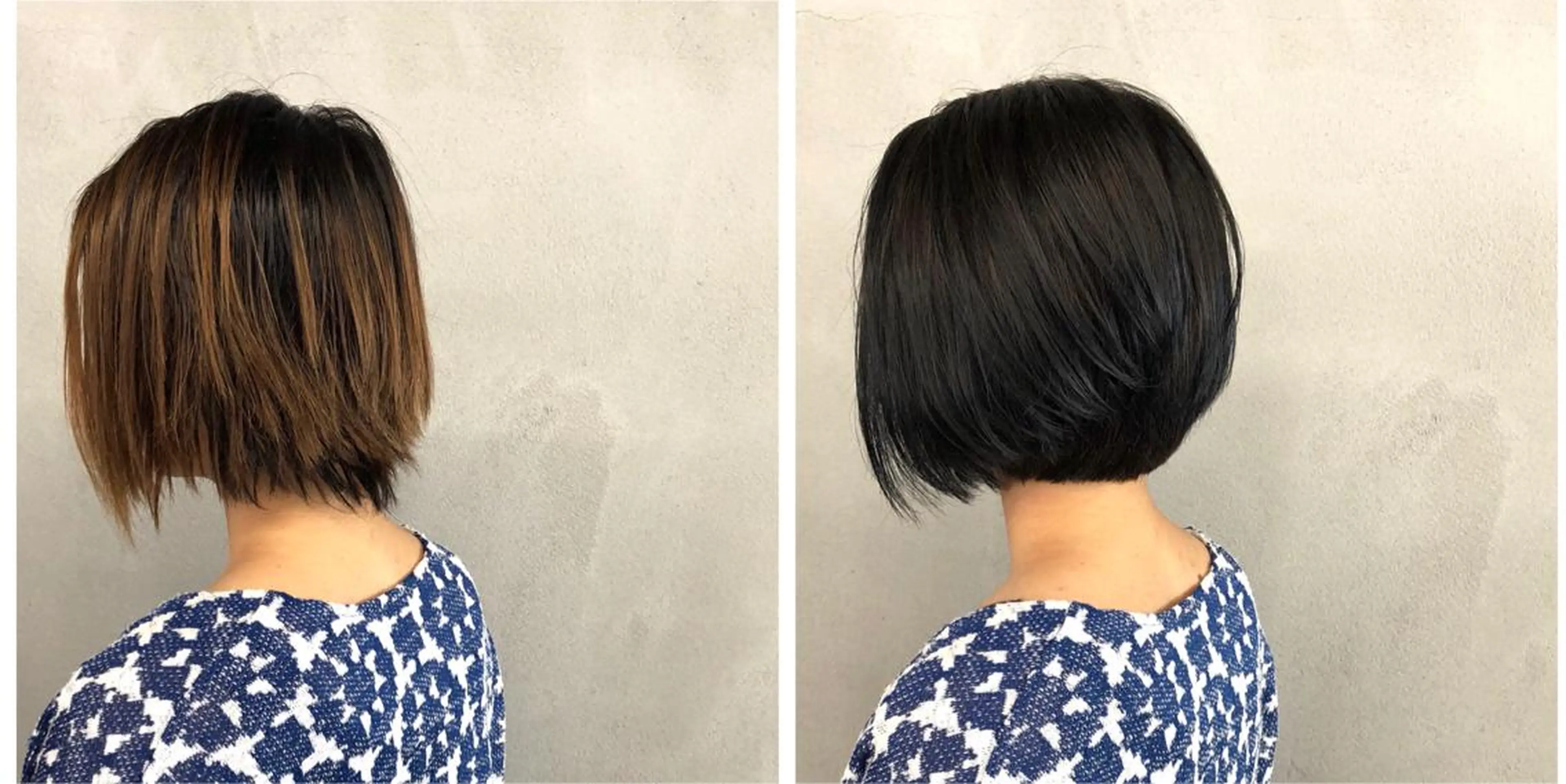 ショート カラー 前下がりボブ ボブ カット ヘアカラー トリートメント ボブ/ショート/ 白髪染め/メンズ葛西のヘアスタイル