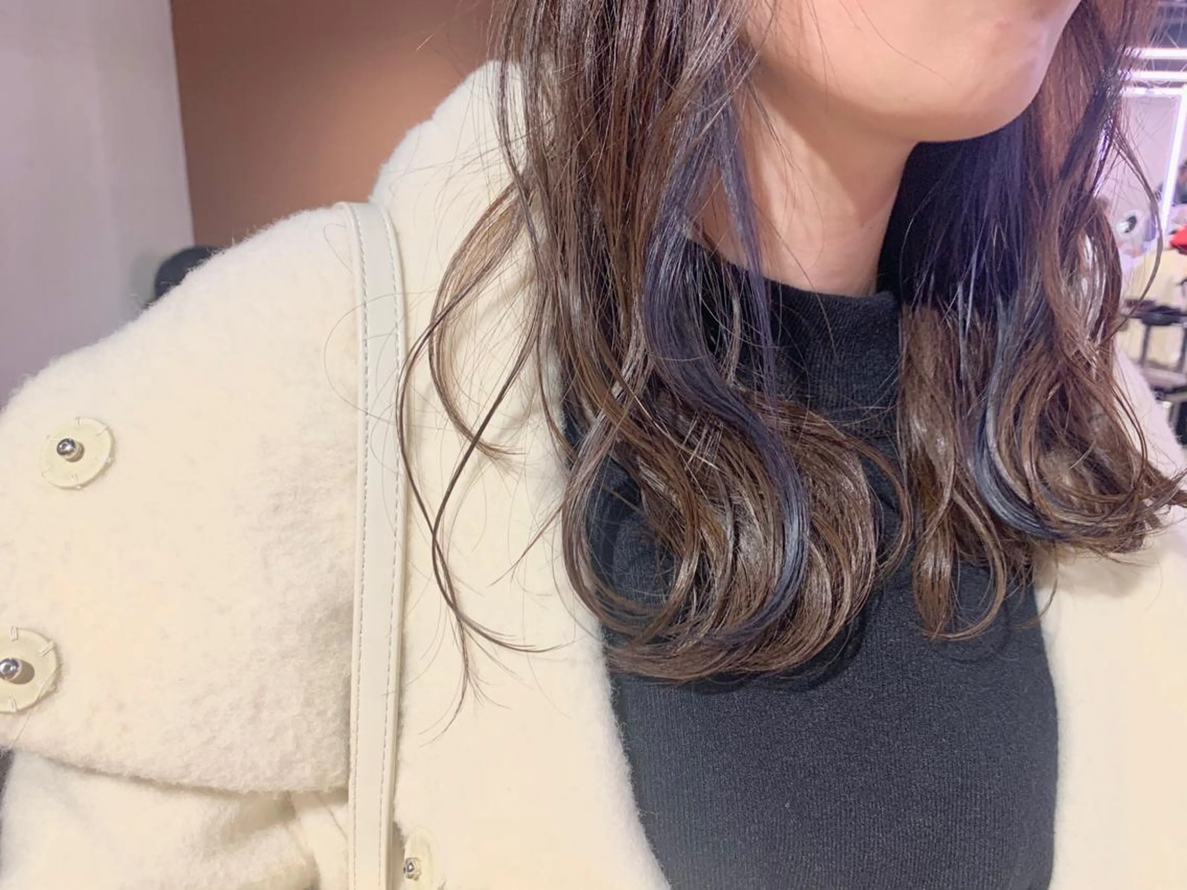 ロング カラー イヤリングカラー 髙橋 優菜のヘアスタイル