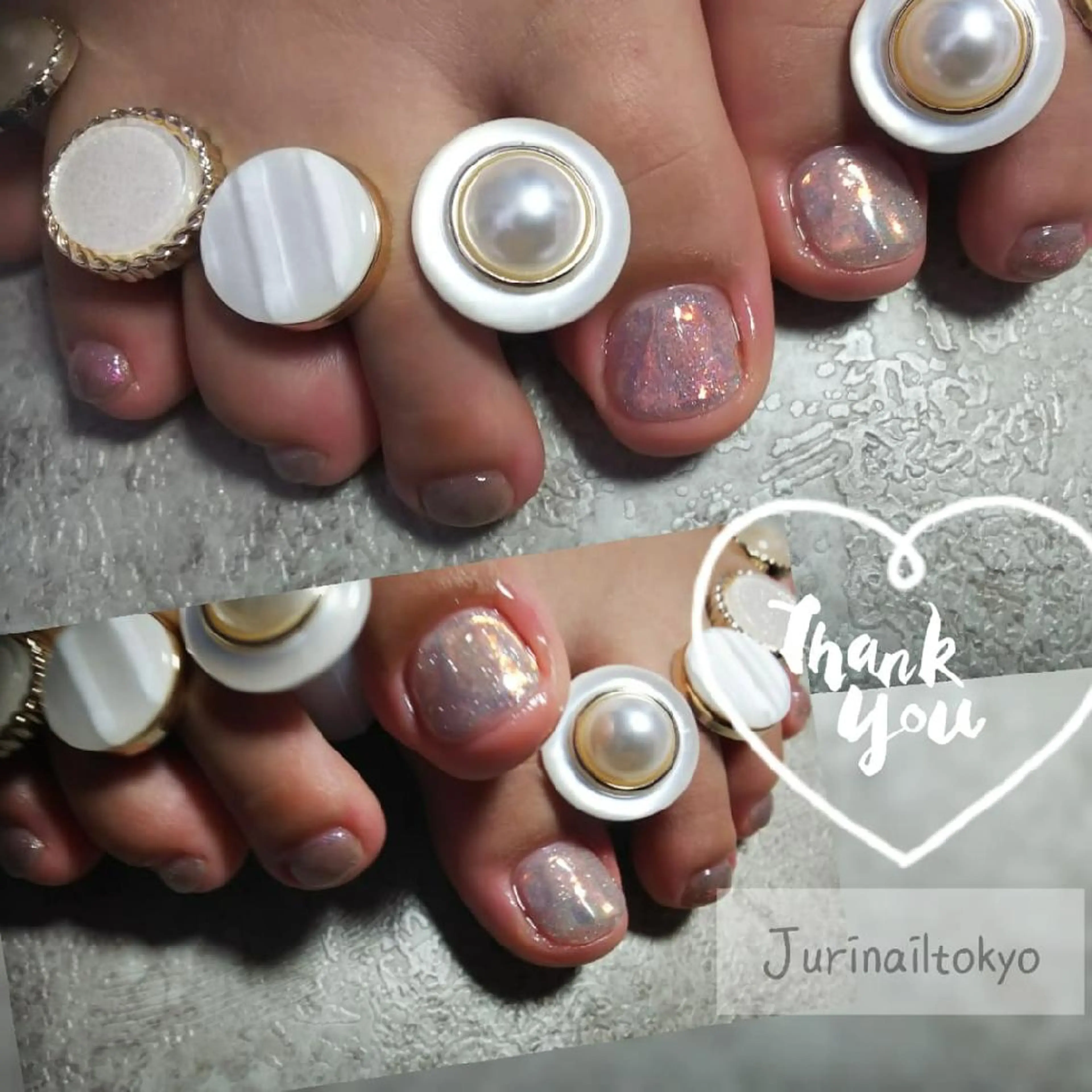 ネイル シンプルネイル フットネイル jurinailtokyo所属・jurinail tokyoのネイルデザイン