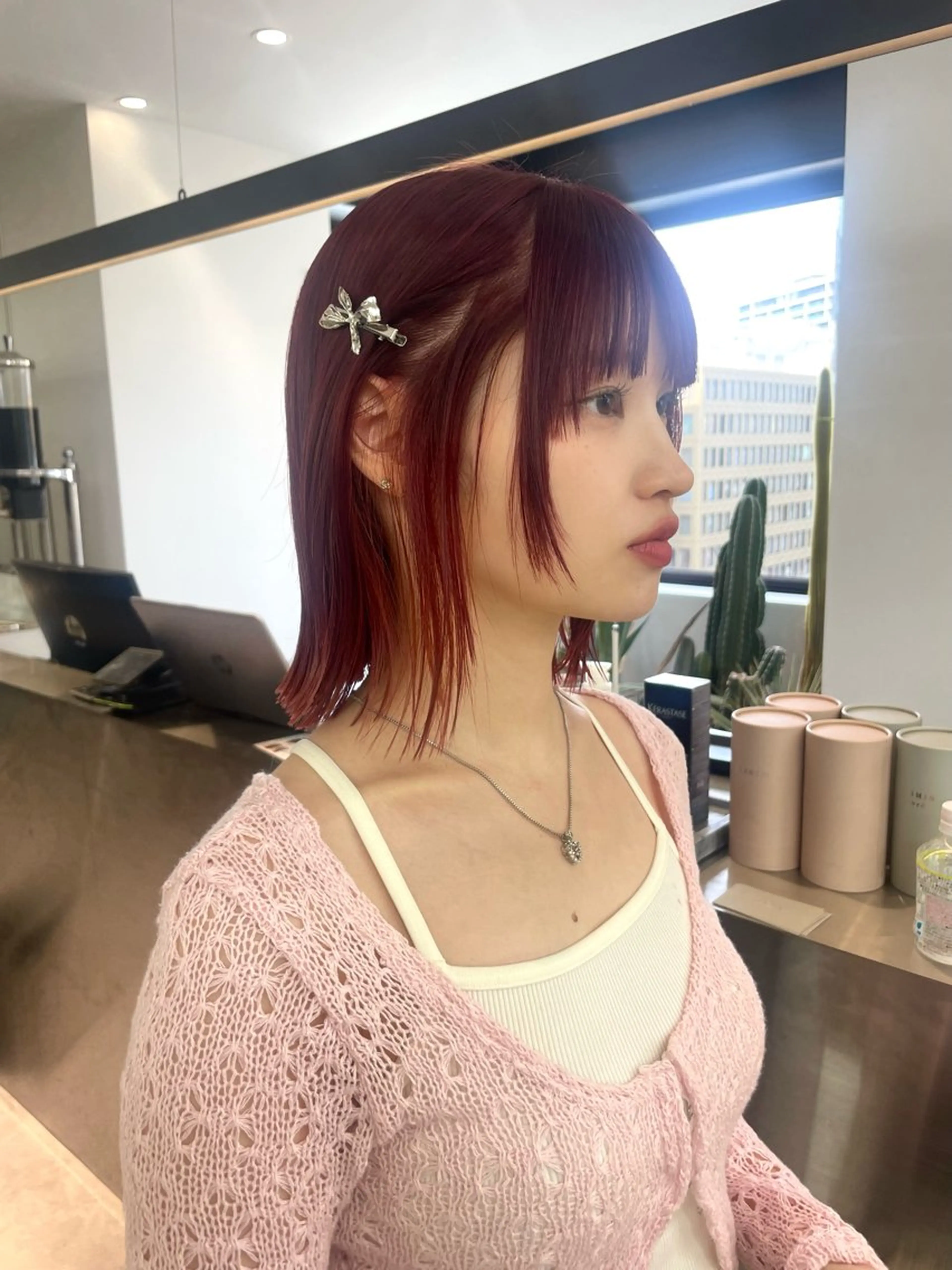 ショート カラー レイヤーカット ♥️ブリーチ/ボブ/ レイヤー♥️maiのヘアスタイル