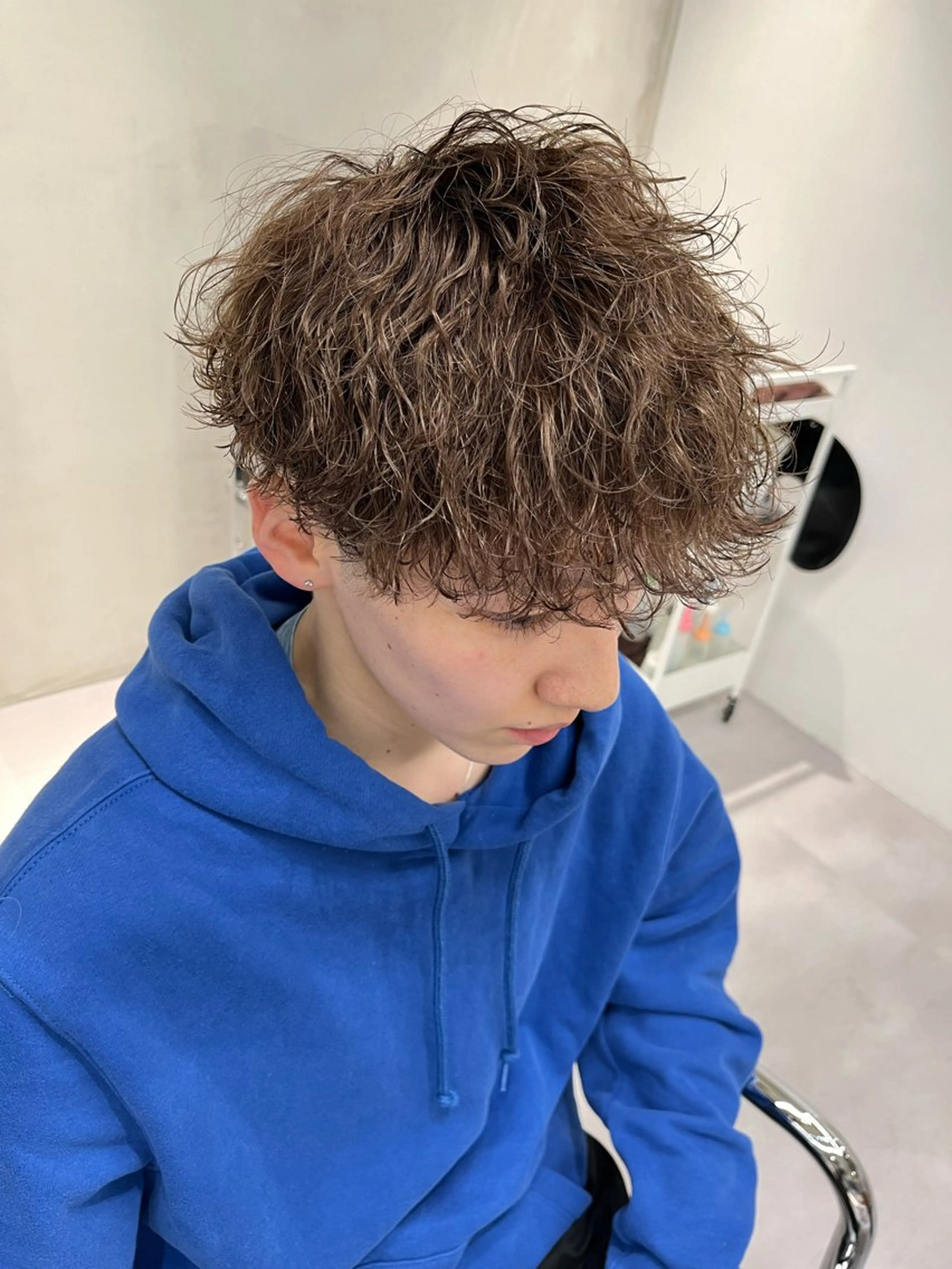 ショート パーマ メンズ soen所属・⚡メンズパーマフ ェードカットTomyのヘアスタイル