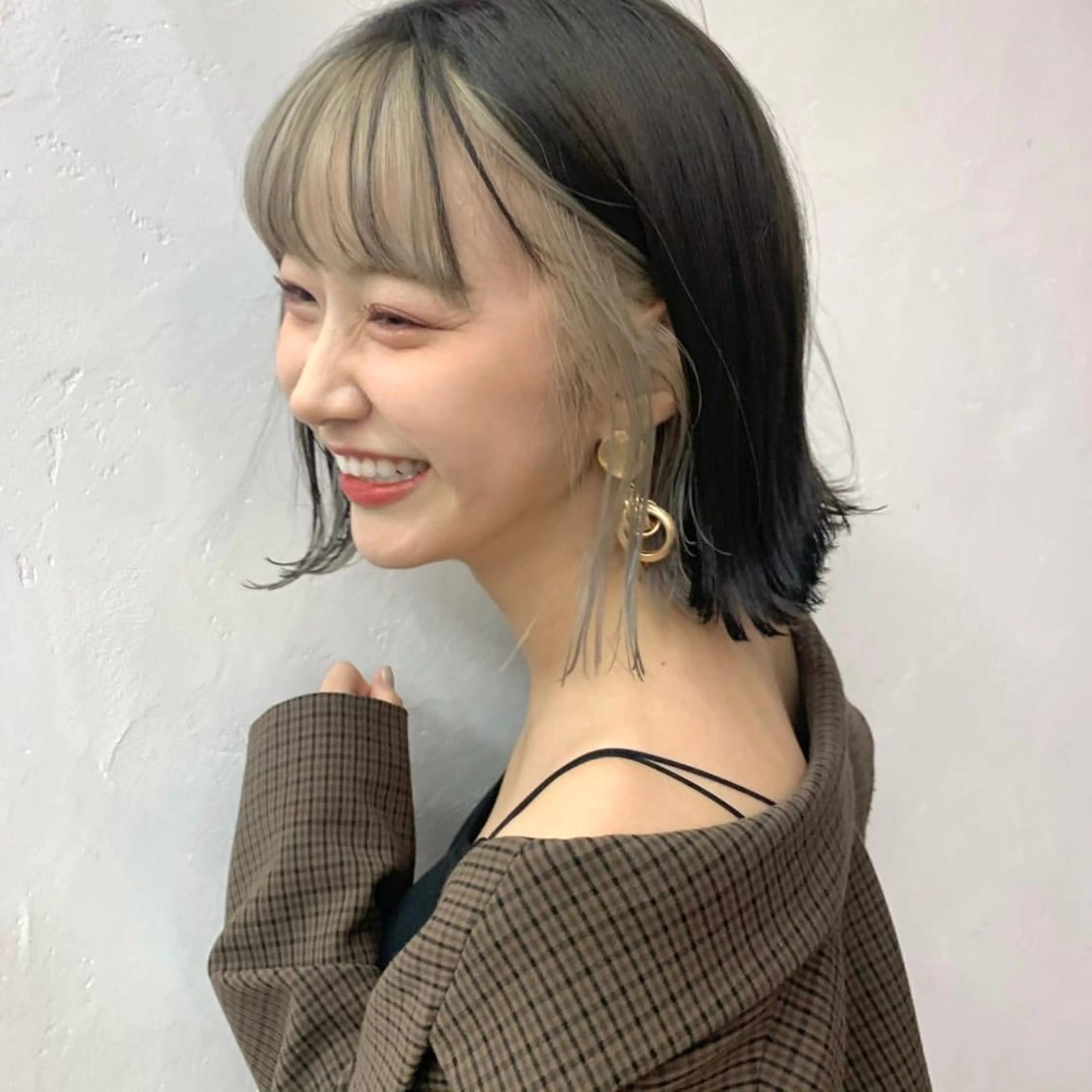 カラー ブロンド インナーカラー VALETTE omotesando所属・原宿ボブ・髪質改善 輝来のヘアスタイル