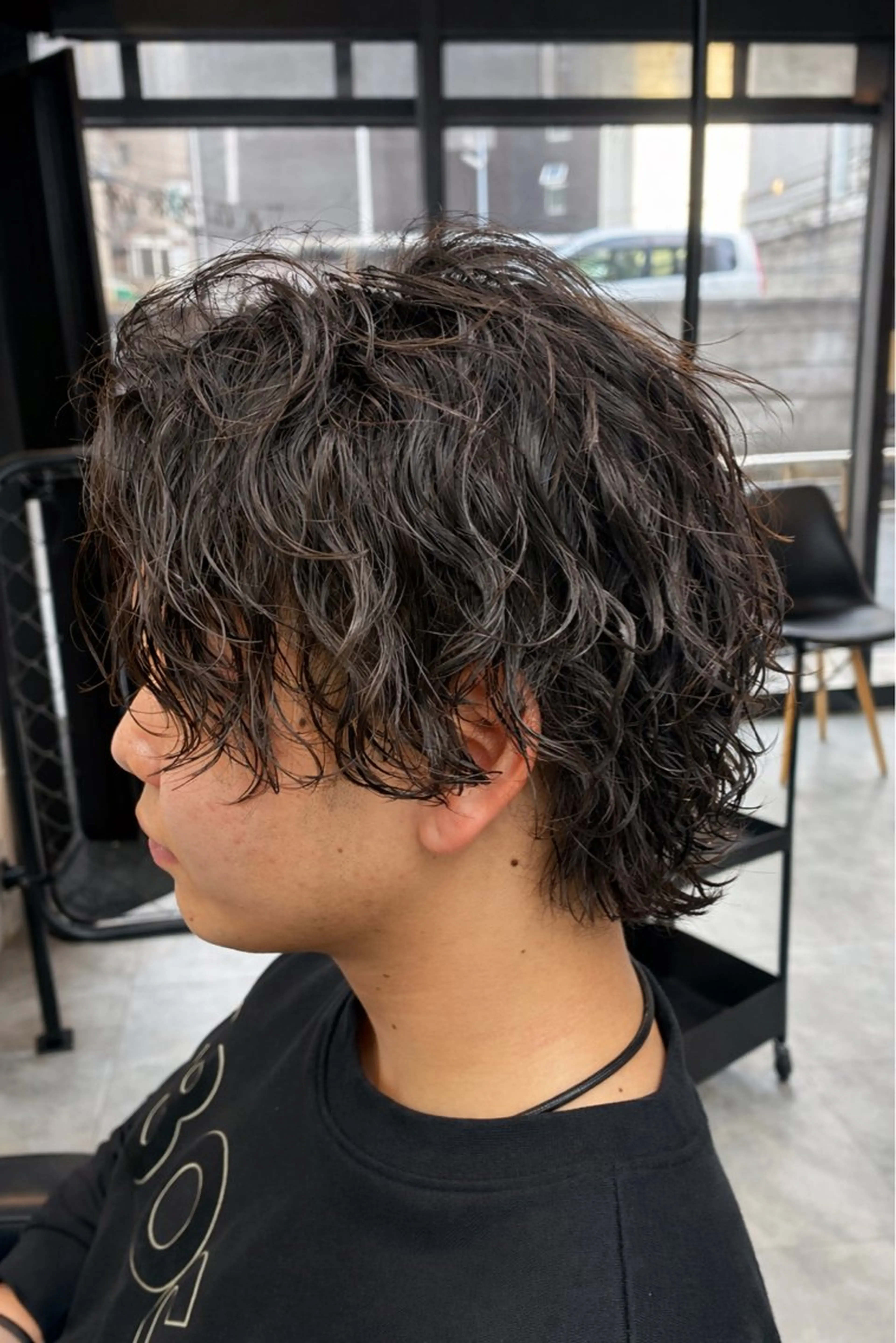 ミディアム メンズ カット パーマ MEN'S SEEK所属・石井 圭祐のヘアスタイル