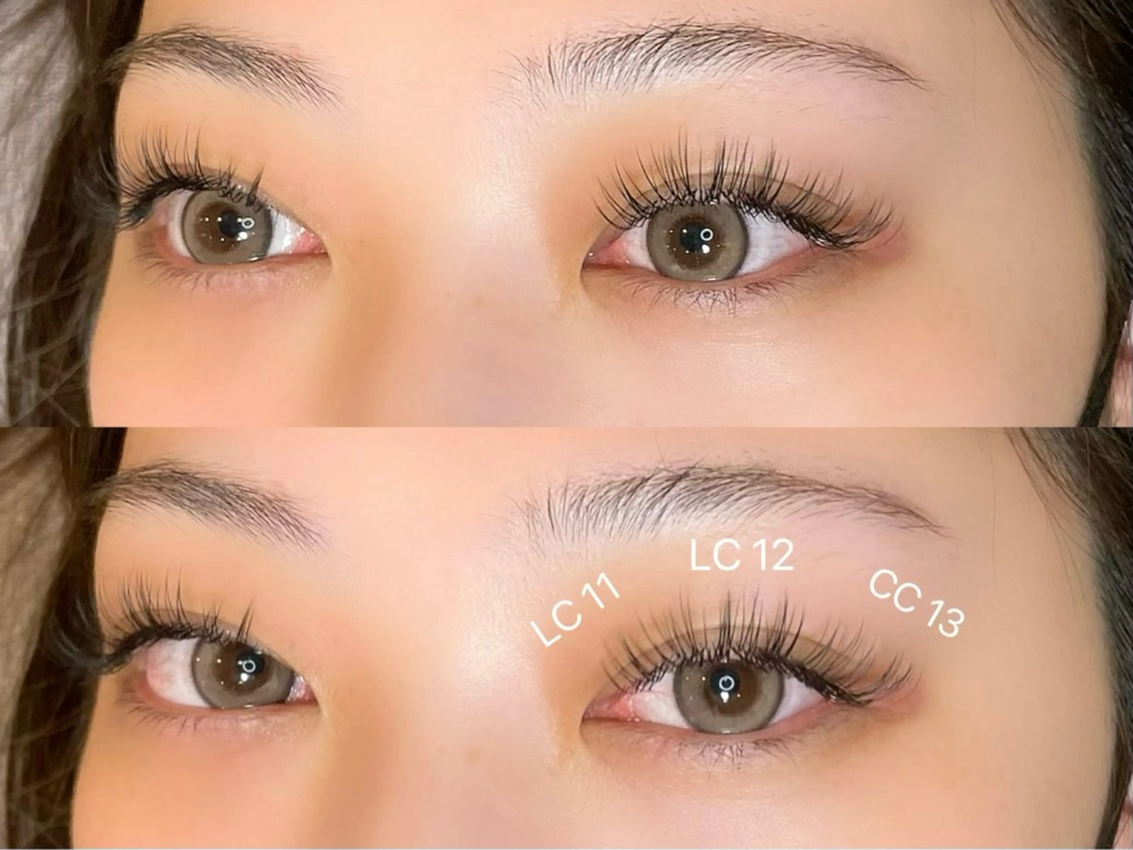 マツエク・マツパ Cカール フラットラッシュ 目尻長め ナチュラル マツエク Ray eye 安田のマツエク・マツパデザイン