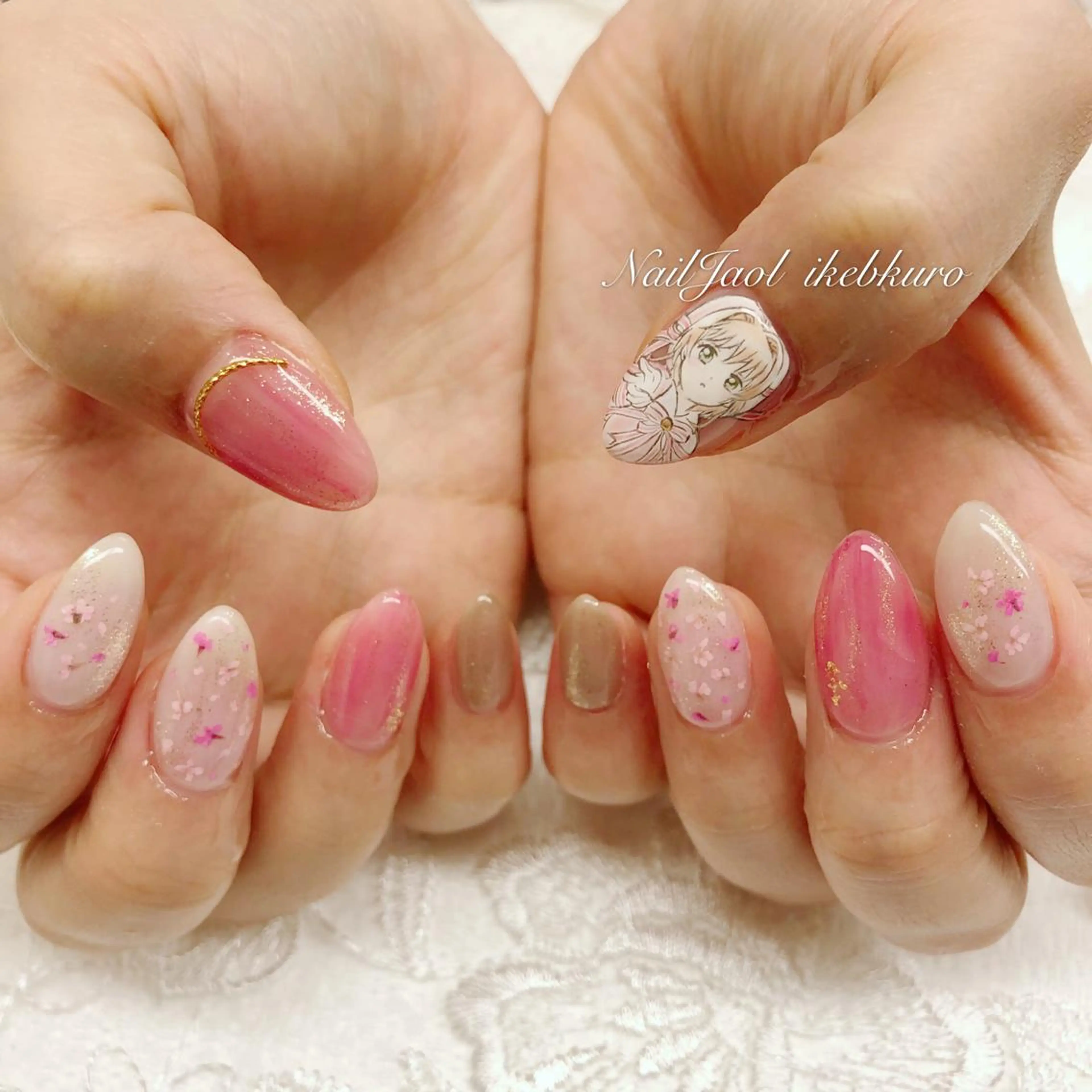 ミディアム nail jaol池袋店所属・ネイルJaol 池袋のネイルデザイン