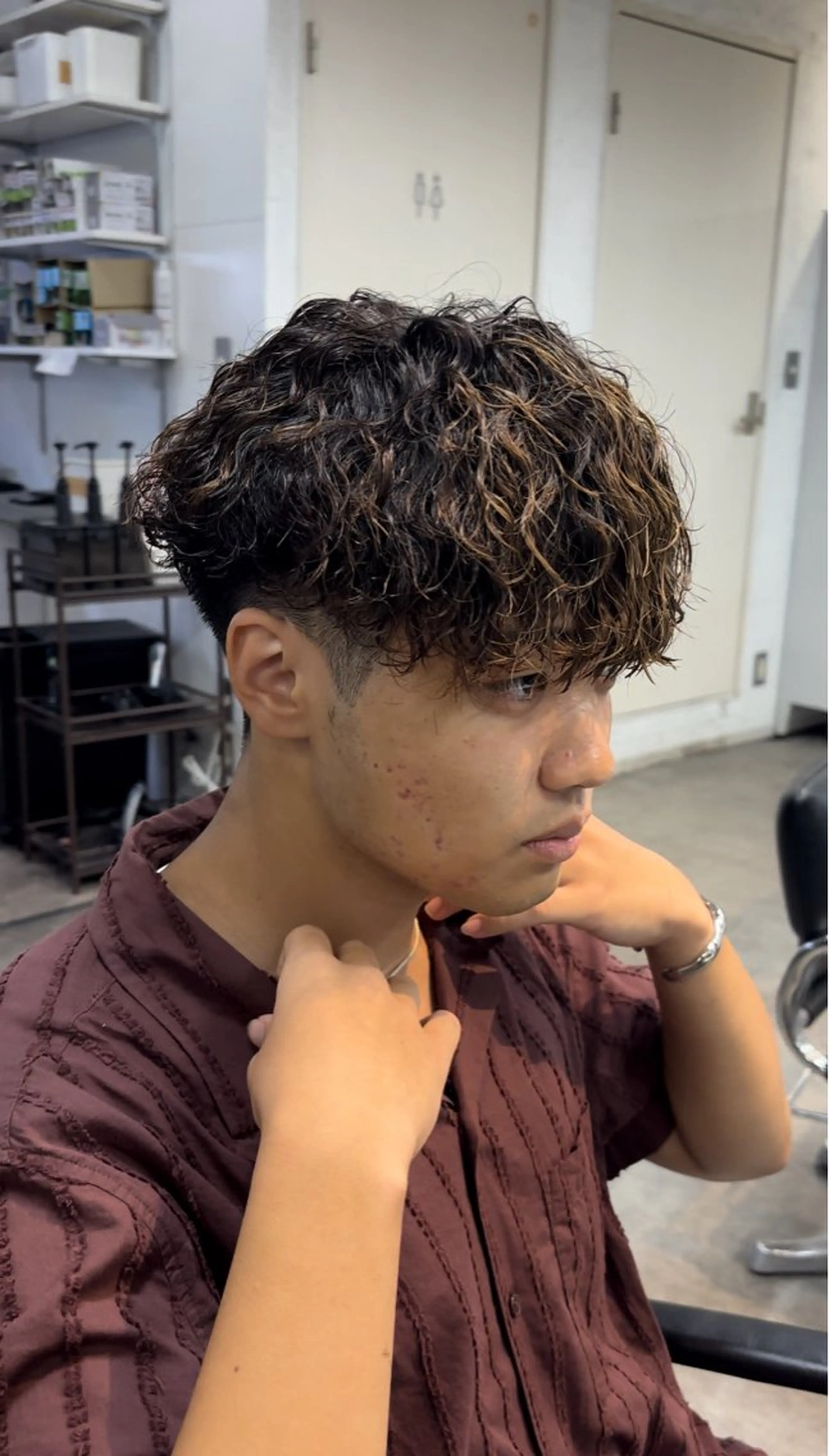 ショート パーマ メンズ 11.12月限定割引 fifth前比嘉💥のヘアスタイル