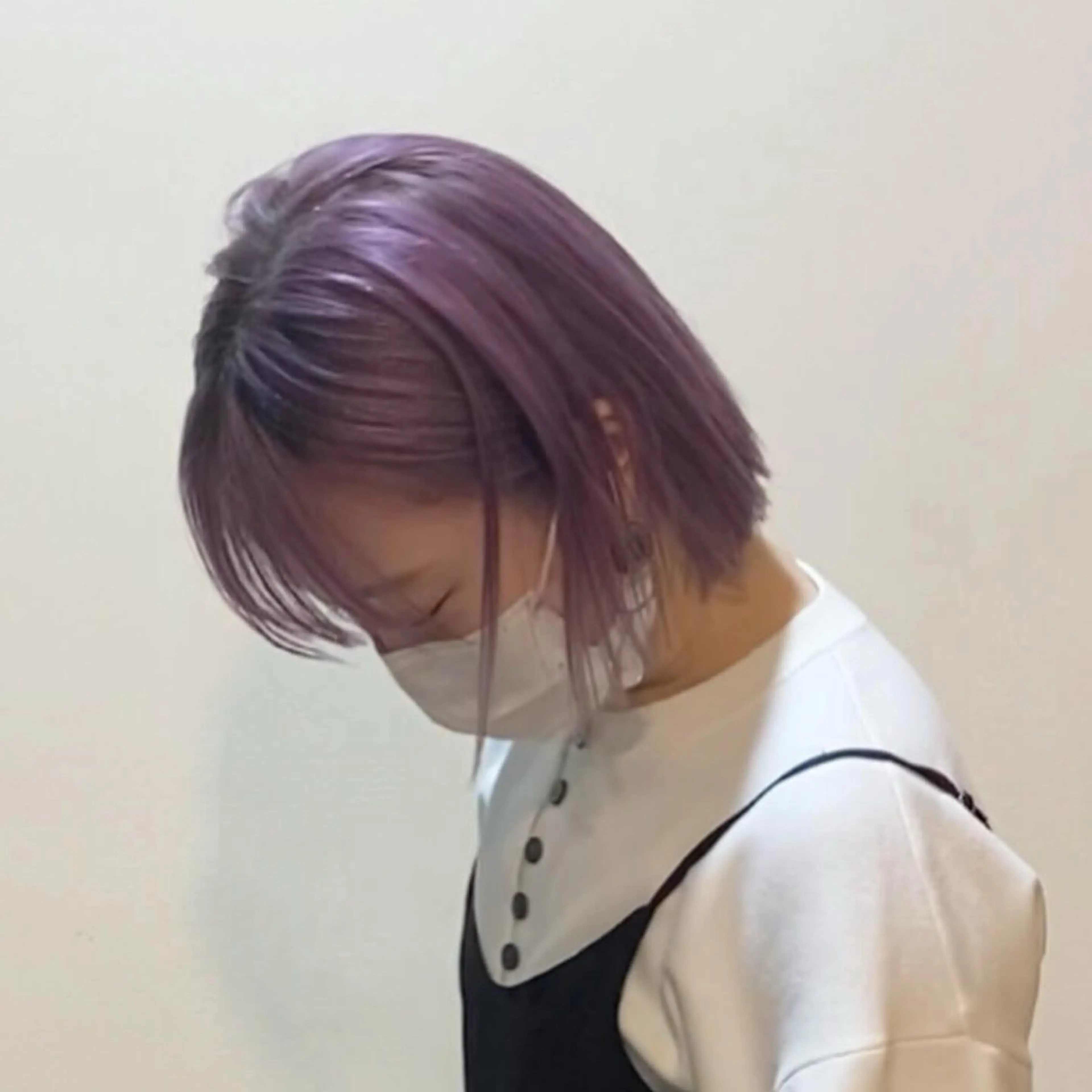 ショート カラー レイヤー/ボブ/透明 感カラー/nayuのヘアスタイル