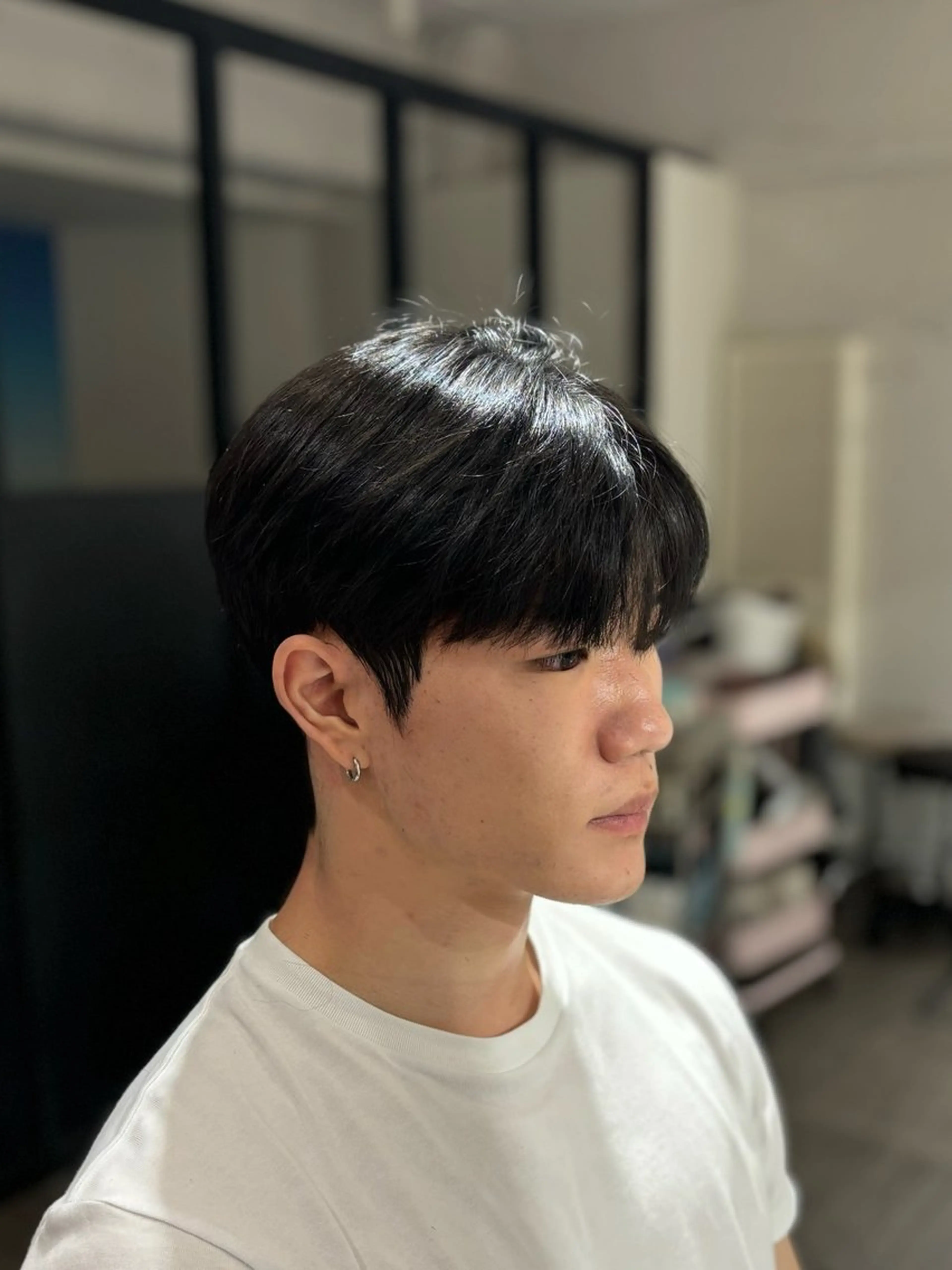 ショート パーマ メンズ カット トリートメント 韓国メンズヘア/ ダウンパーマ/歩夢のヘアスタイル